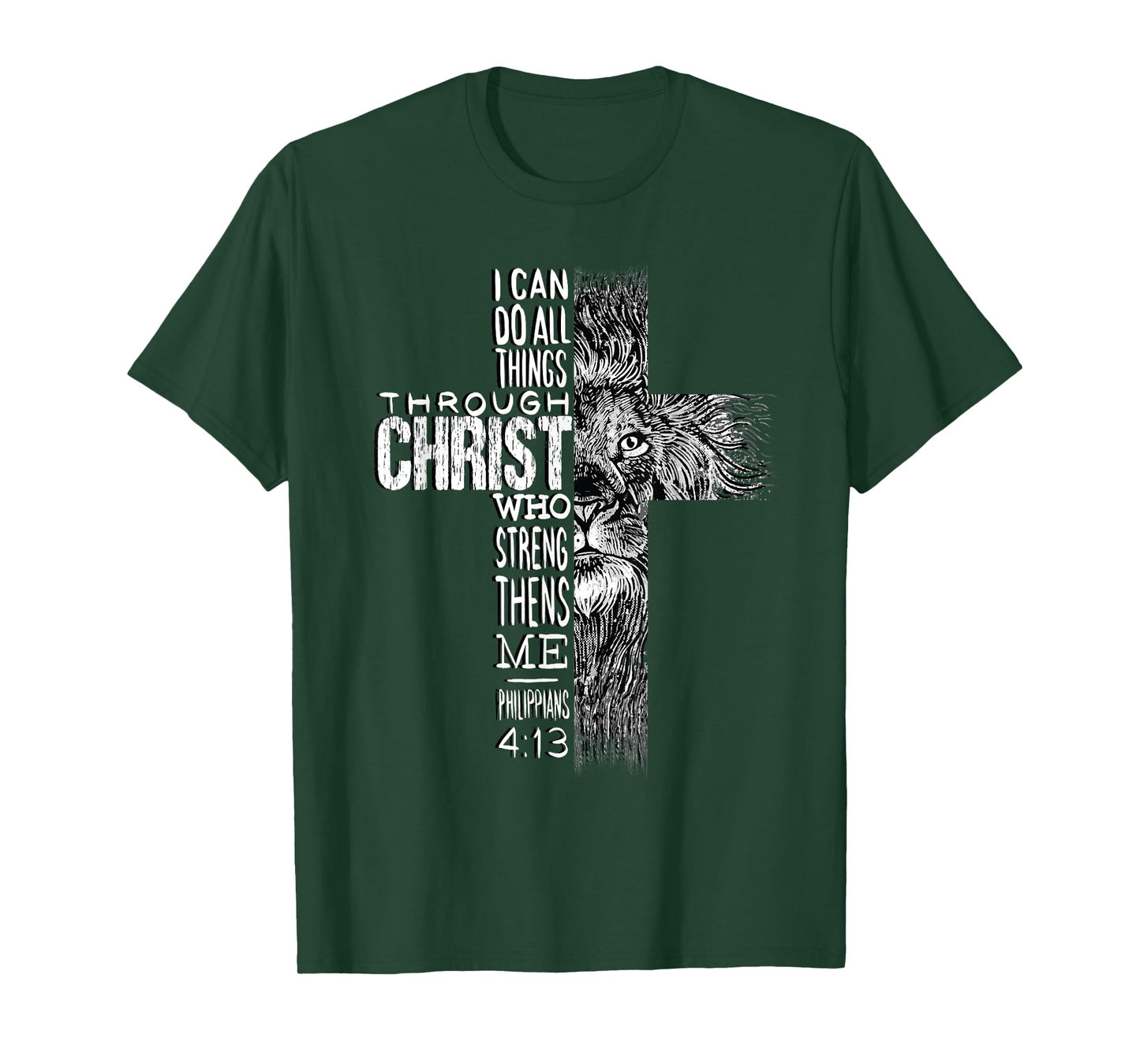Christian Jesus Lion of Tribe Judah Cross Lion of Judah T-Shirt