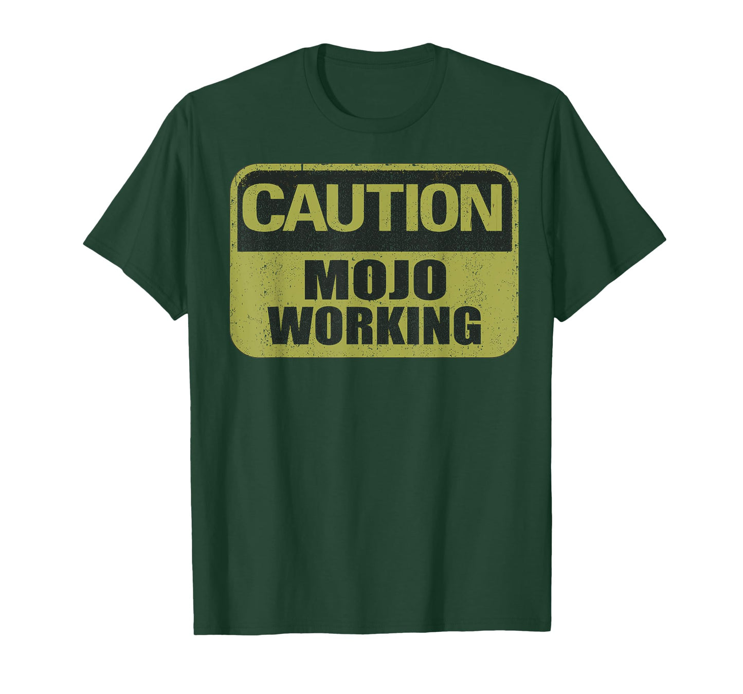 Caution Mojo Working Vintage Music Working T-Shirt