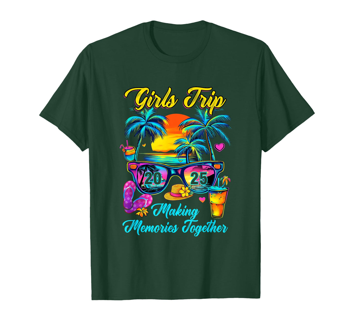 Girls Trip 2025 Making Memories Matching Vacation 2025 T-Shirt
