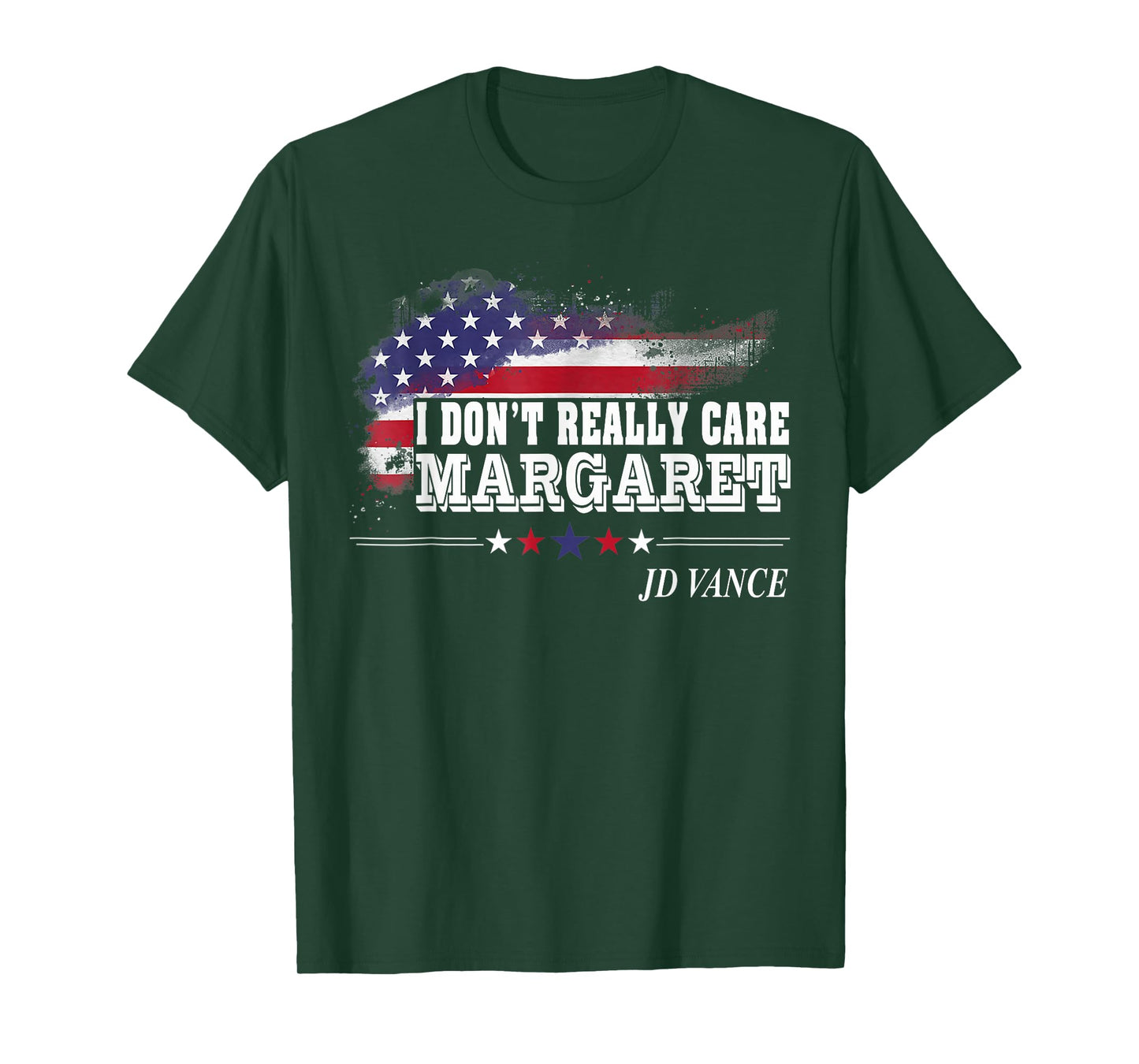 I Don't Really Care Margaret American Flag JD Vance Funny T-Shirt