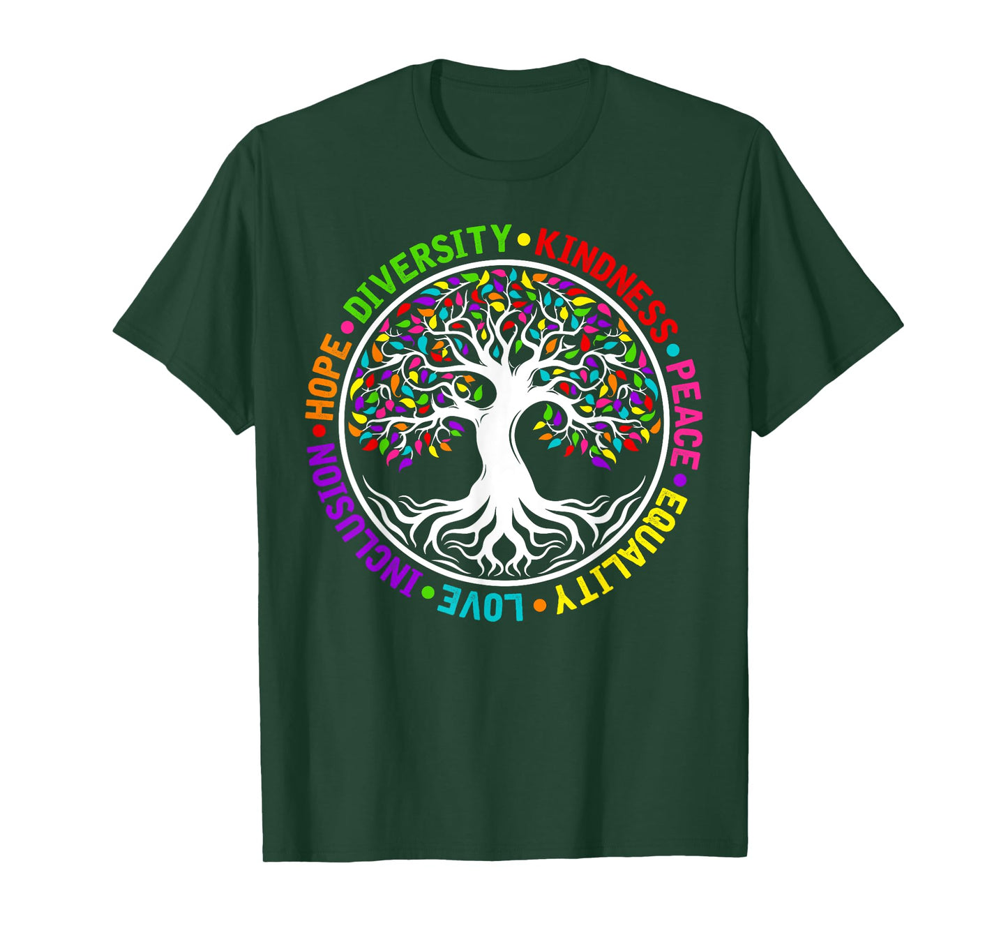 Kindness Peace Equality Love Inclusion Hope World Peace Day T-Shirt