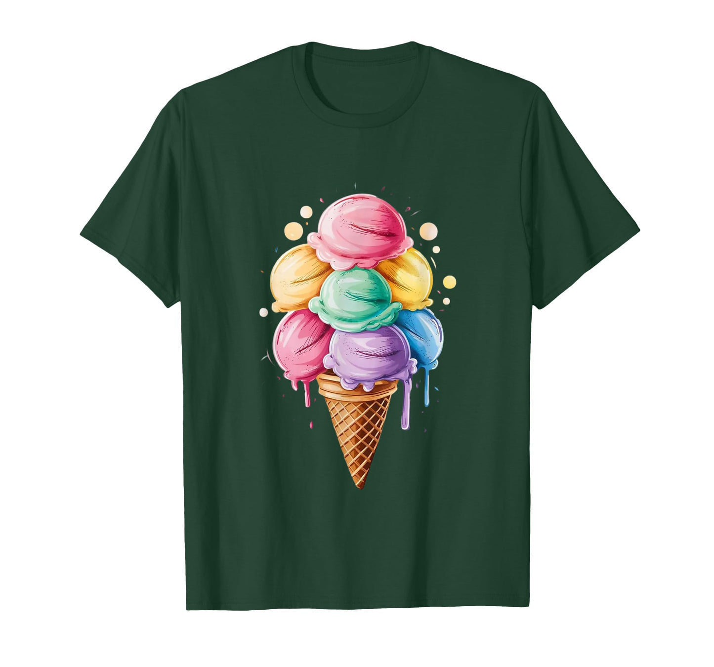 Ice Cream Gift for Girls & Women - Ice Cream Cone T-Shirt