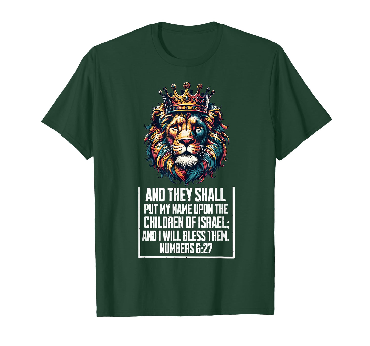 Lion of Judah Hebrew Black Israelite Bible Verses African T-Shirt