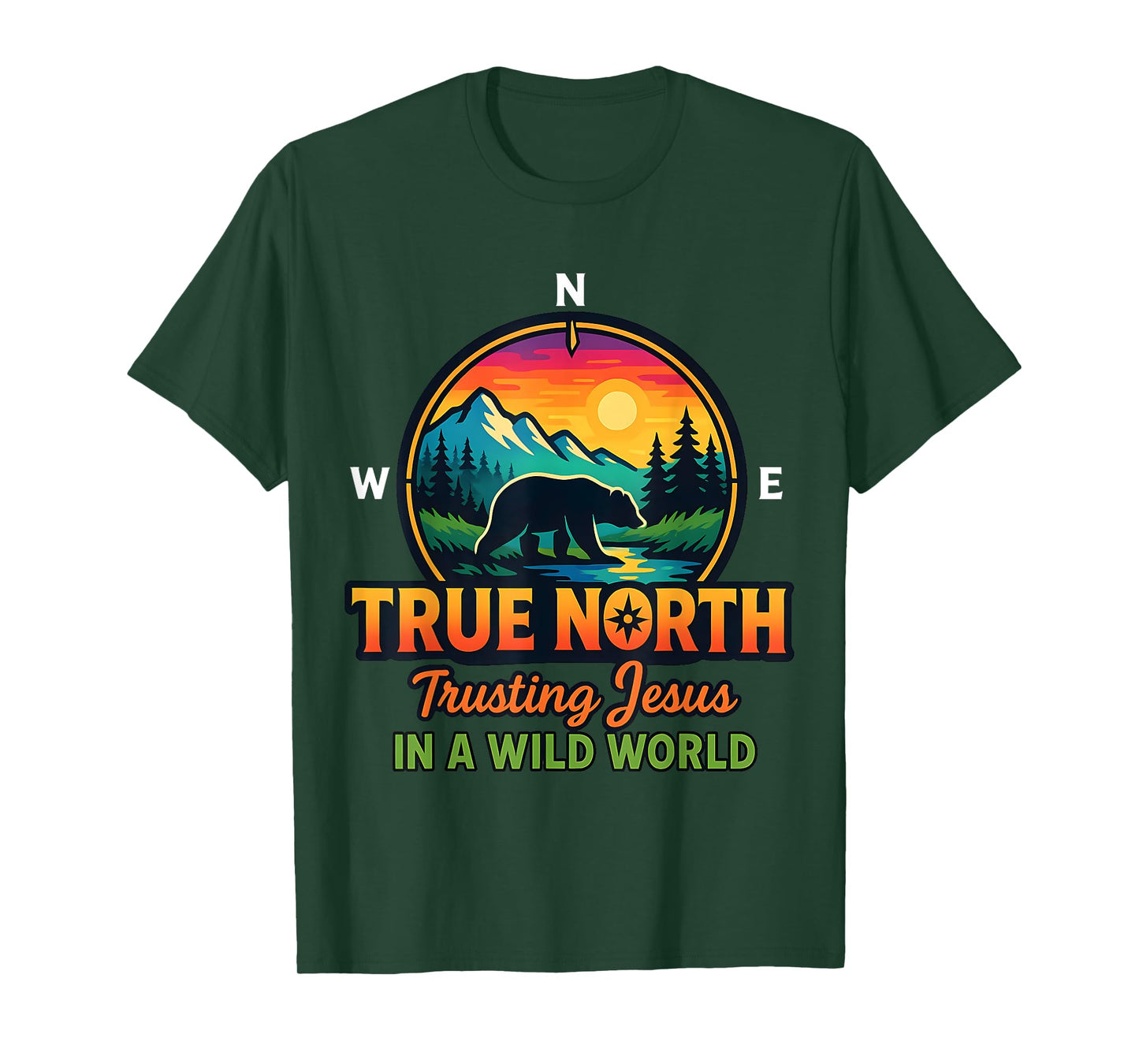 True North Trusting Jesus In A Wild World VBS 2025 Kids T-Shirt