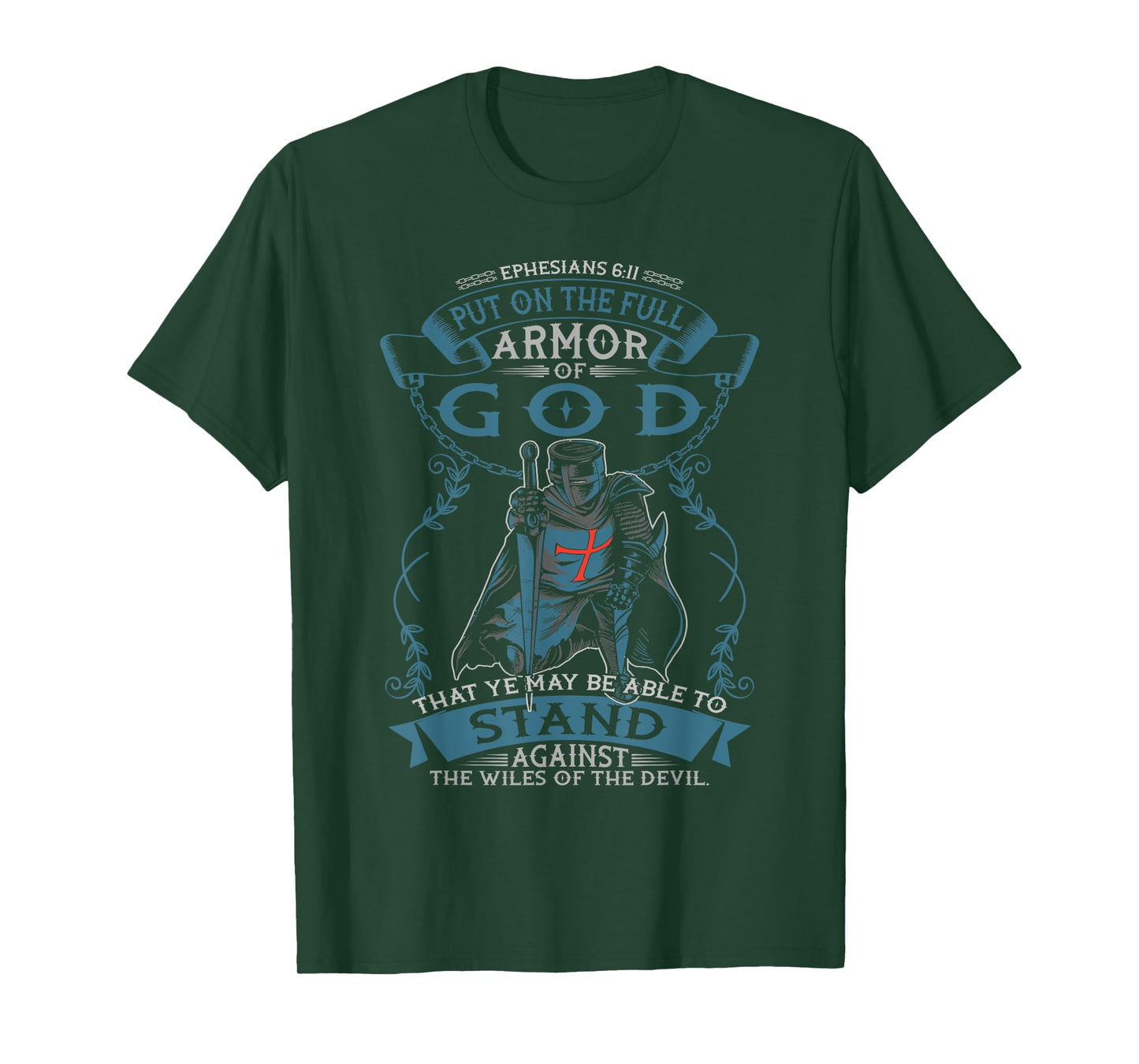 Ephesians Full Armor of God Christian Bible Verse Religious T-Shirt