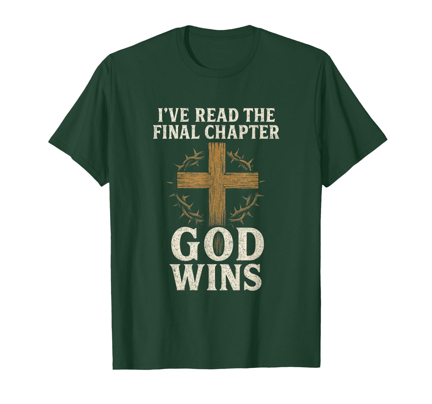 I've Read The Final Chapter - Christian Worship Cross T-Shirt