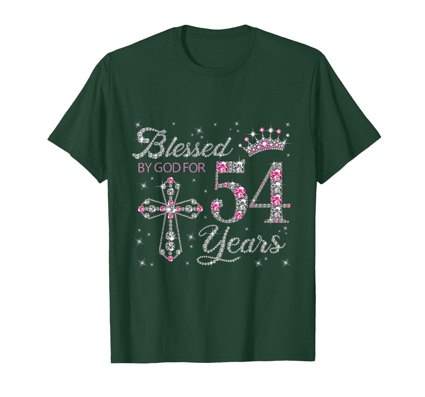 Blessed by God For 54 Years Old 54th Birthday Gift For Women T-Shirt