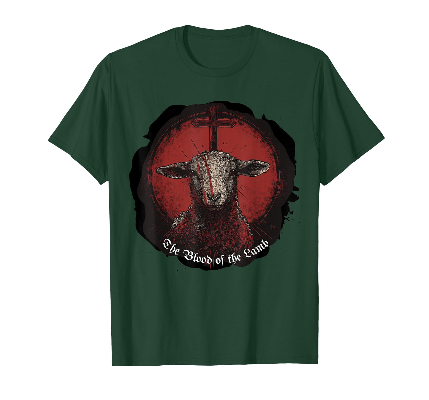 Blood of the Lamb Verse | Gothic Grunge Christian Streetwear T-Shirt