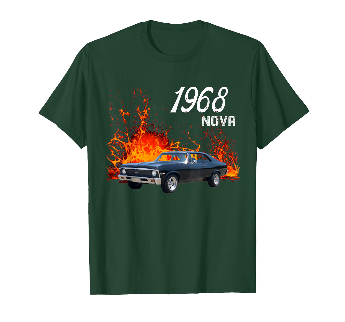 1968 68 Chevys Nova 2 Classic Car Old School Muscle Car T-Shirt