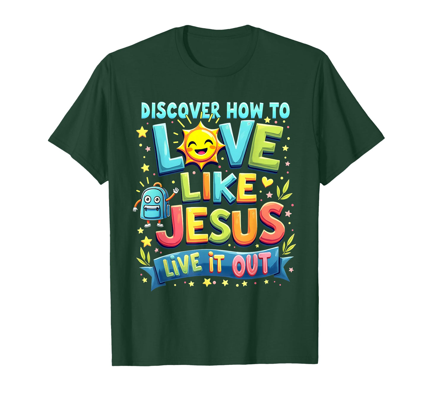 Live it Out Bible School Christian Youth Camp VBS 2025 T-Shirt