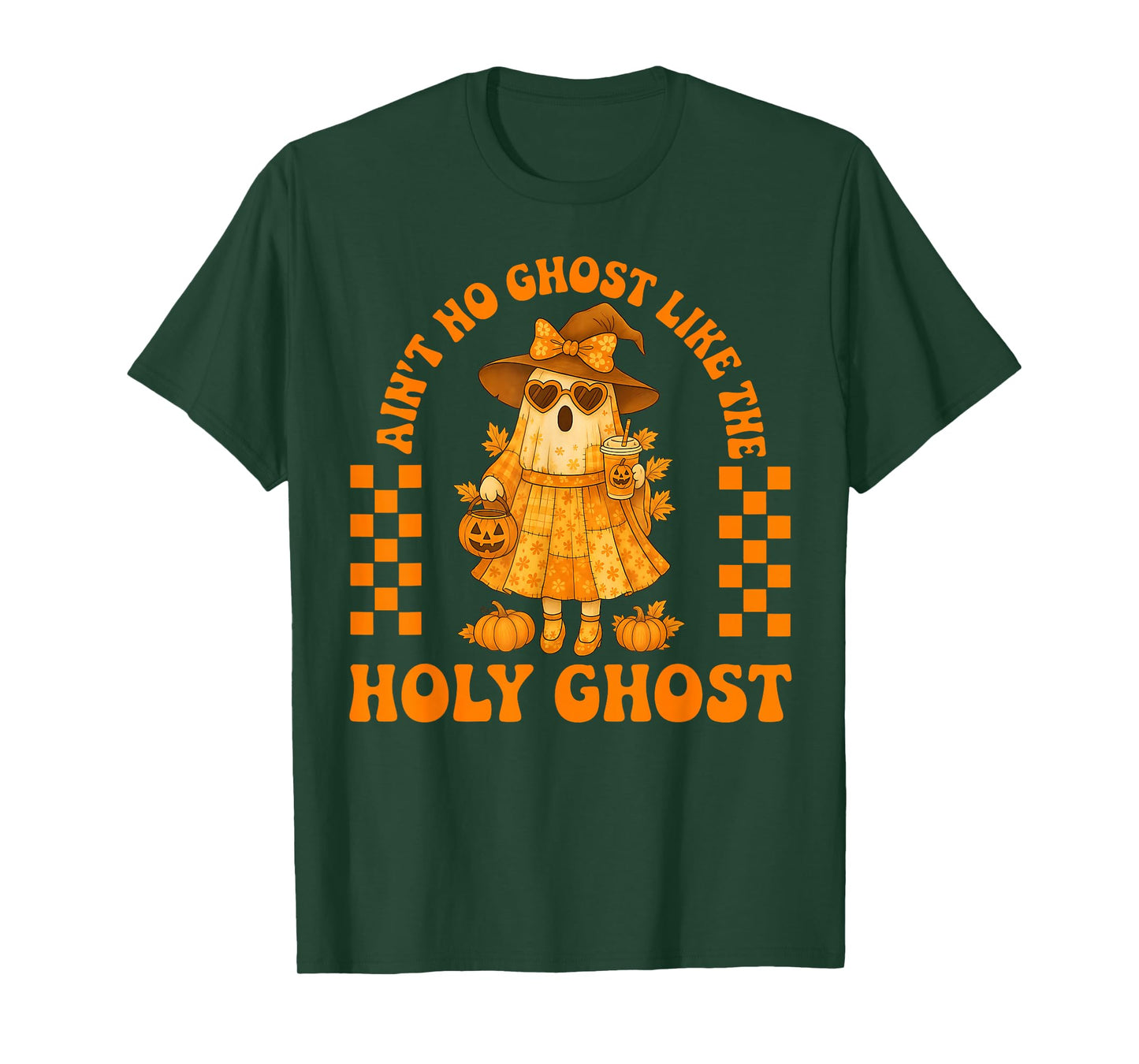 Groovy Aint No Ghost Like The Holy Ghost Christian Halloween T-Shirt