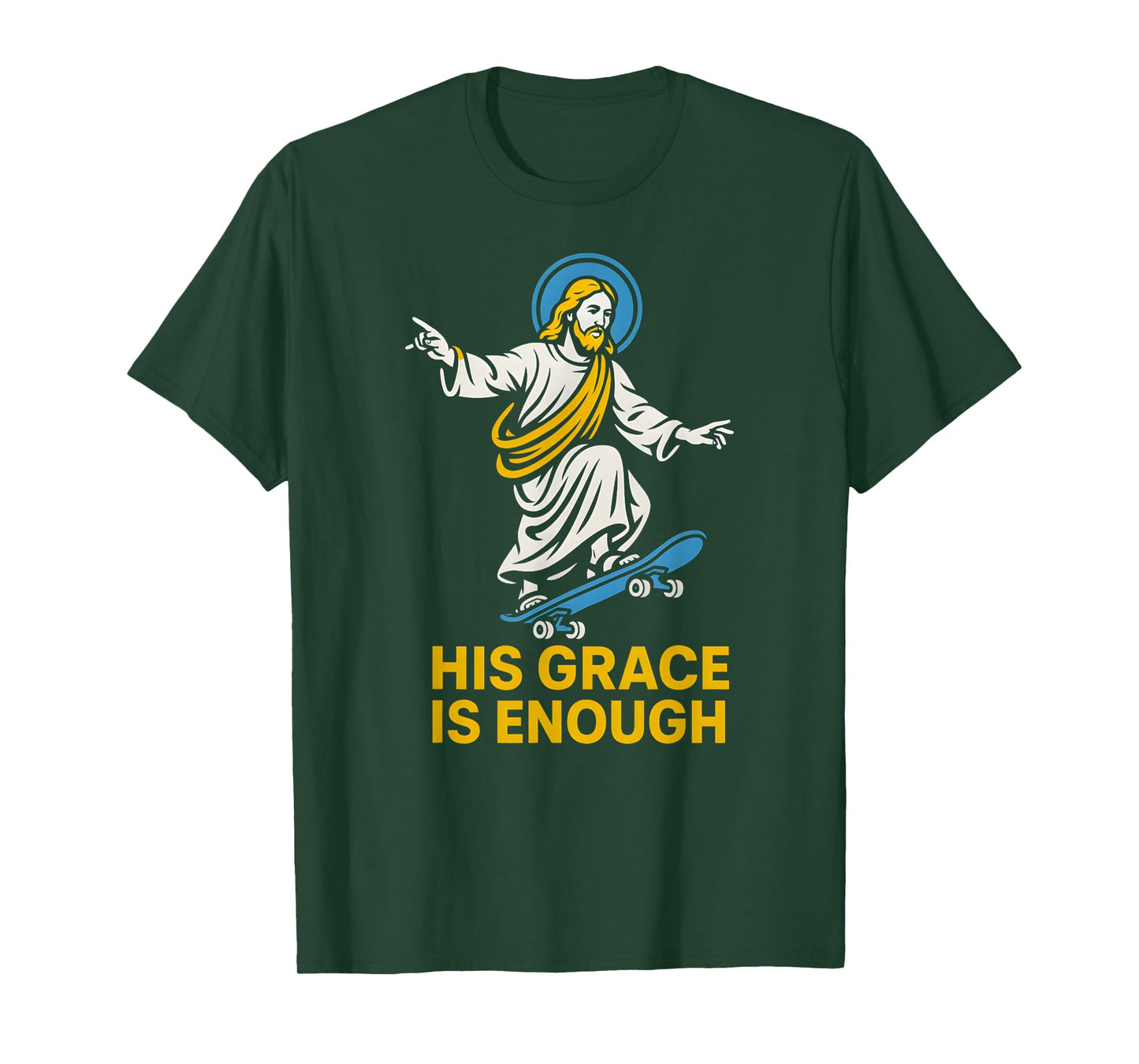Christian Parody His Grace is Enough Retro Womens Faith T-Shirt