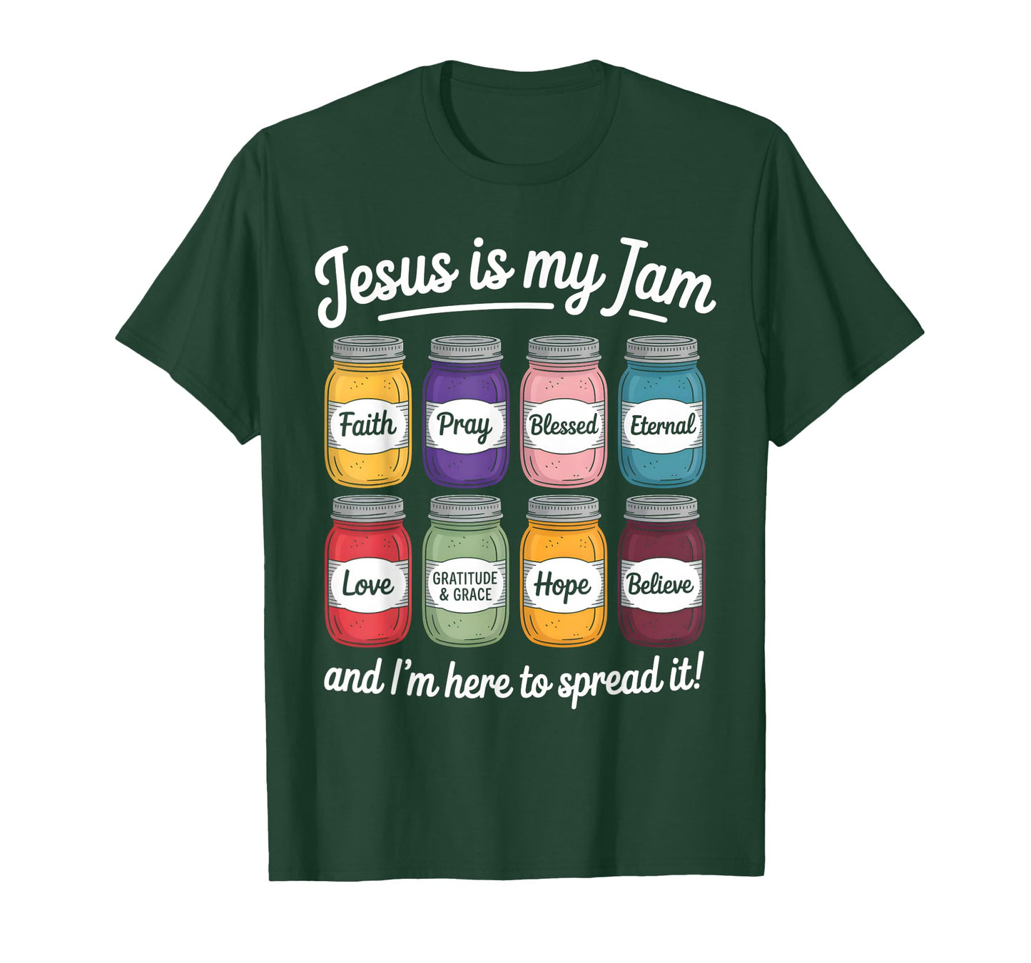 Jesus Is My Jam Christian Faith Religious Bible Verse God T-Shirt