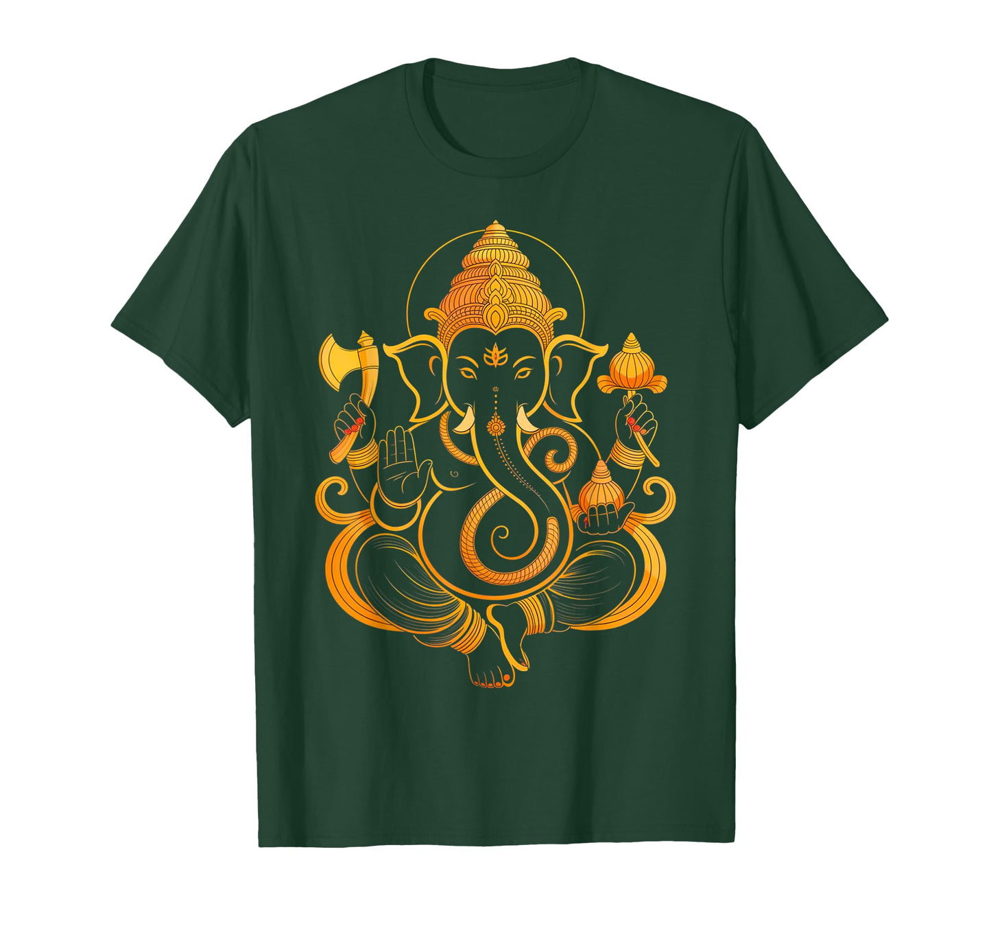 Hindu Ganesha Puja Elephant God India Meditation Yoga Murti T-Shirt