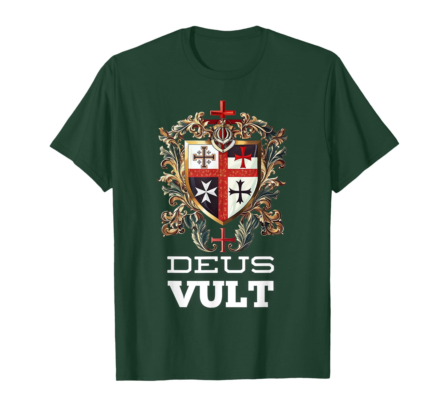 Catholic Knight Templar Crusader Cross Latin T-Shirt