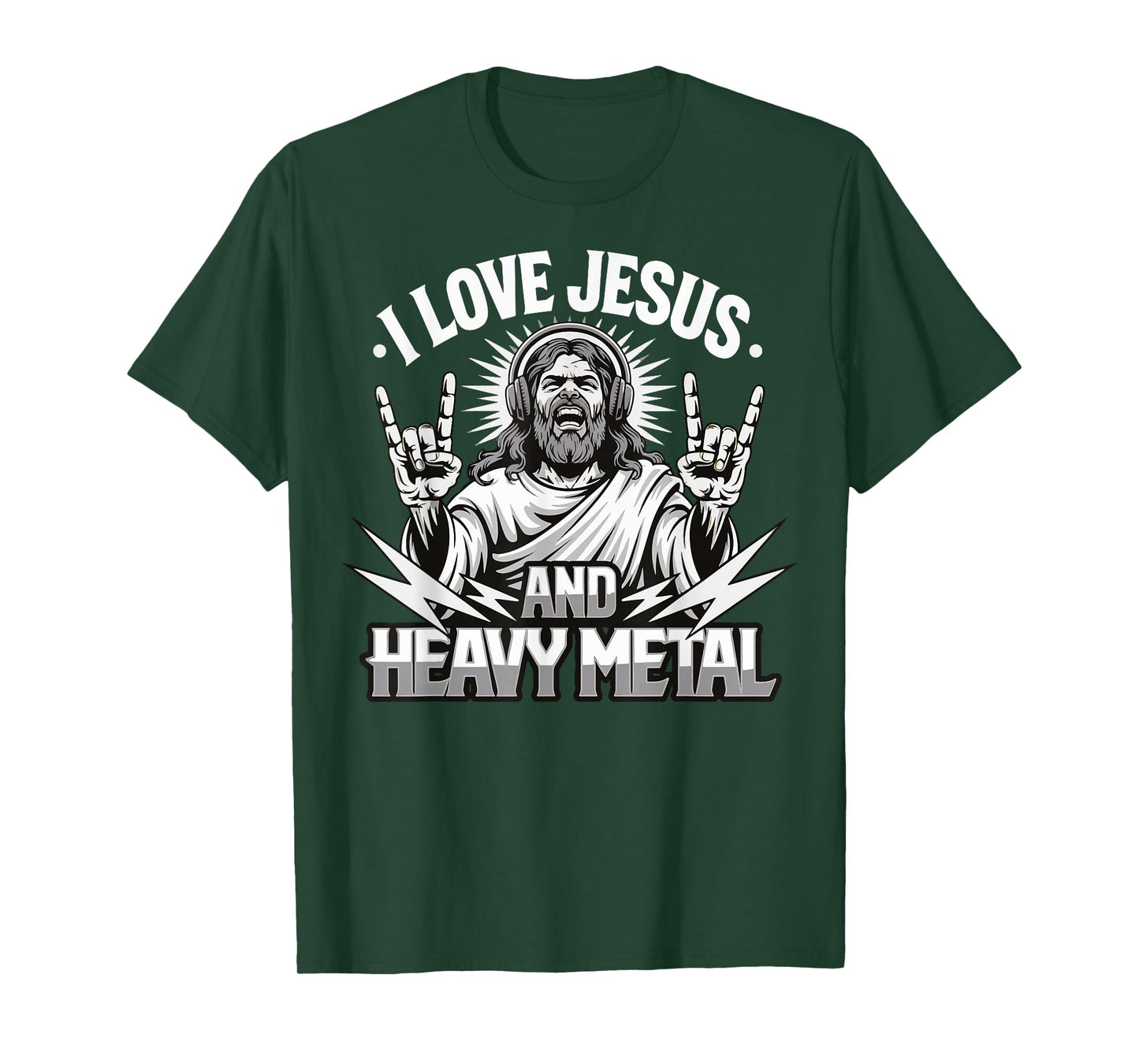 I Love Jesus And Heavy Metal T-Shirt