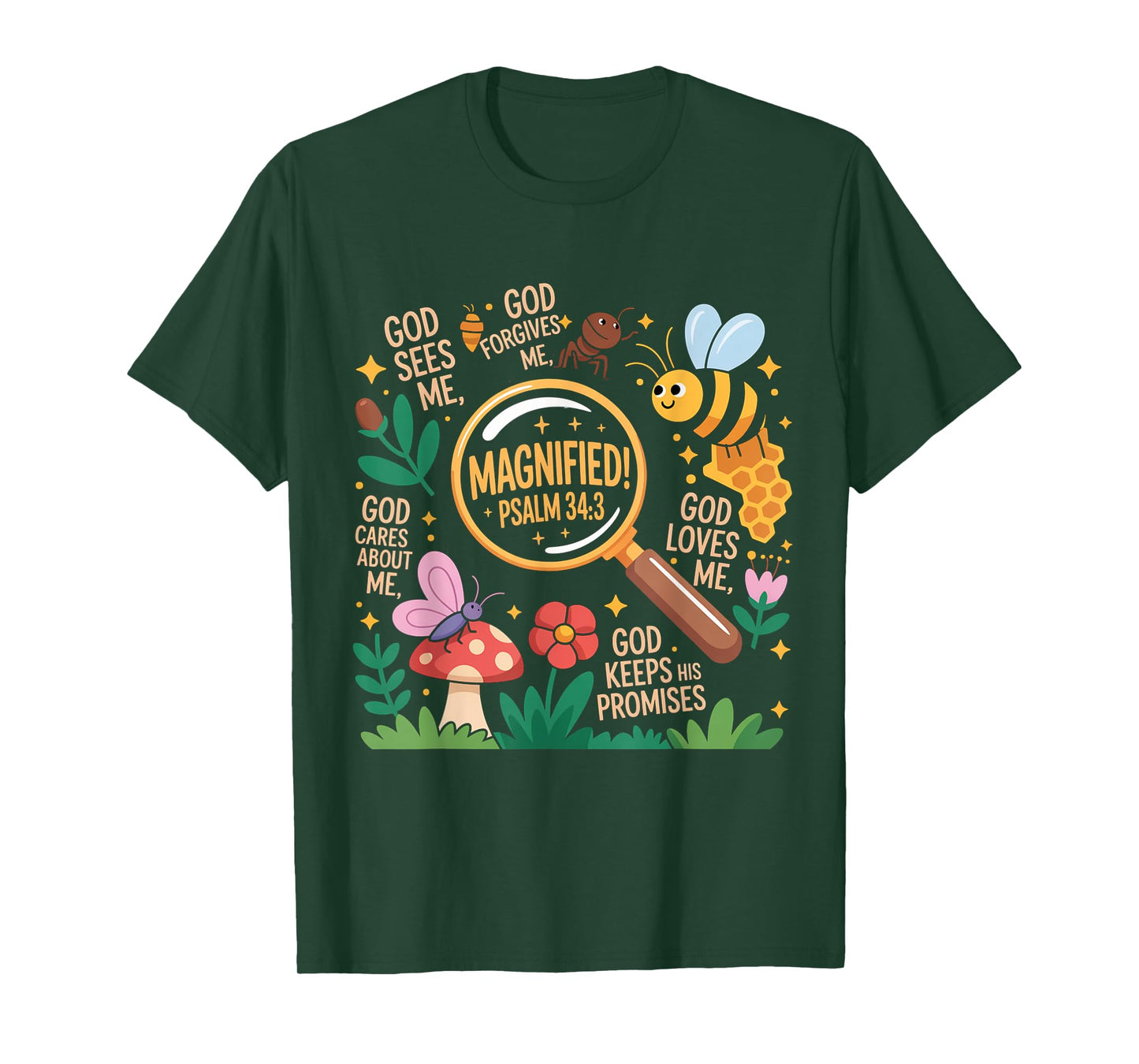 VBS Magnified Faith Adventure – Psalm 34:3 Insect Explorer T-Shirt