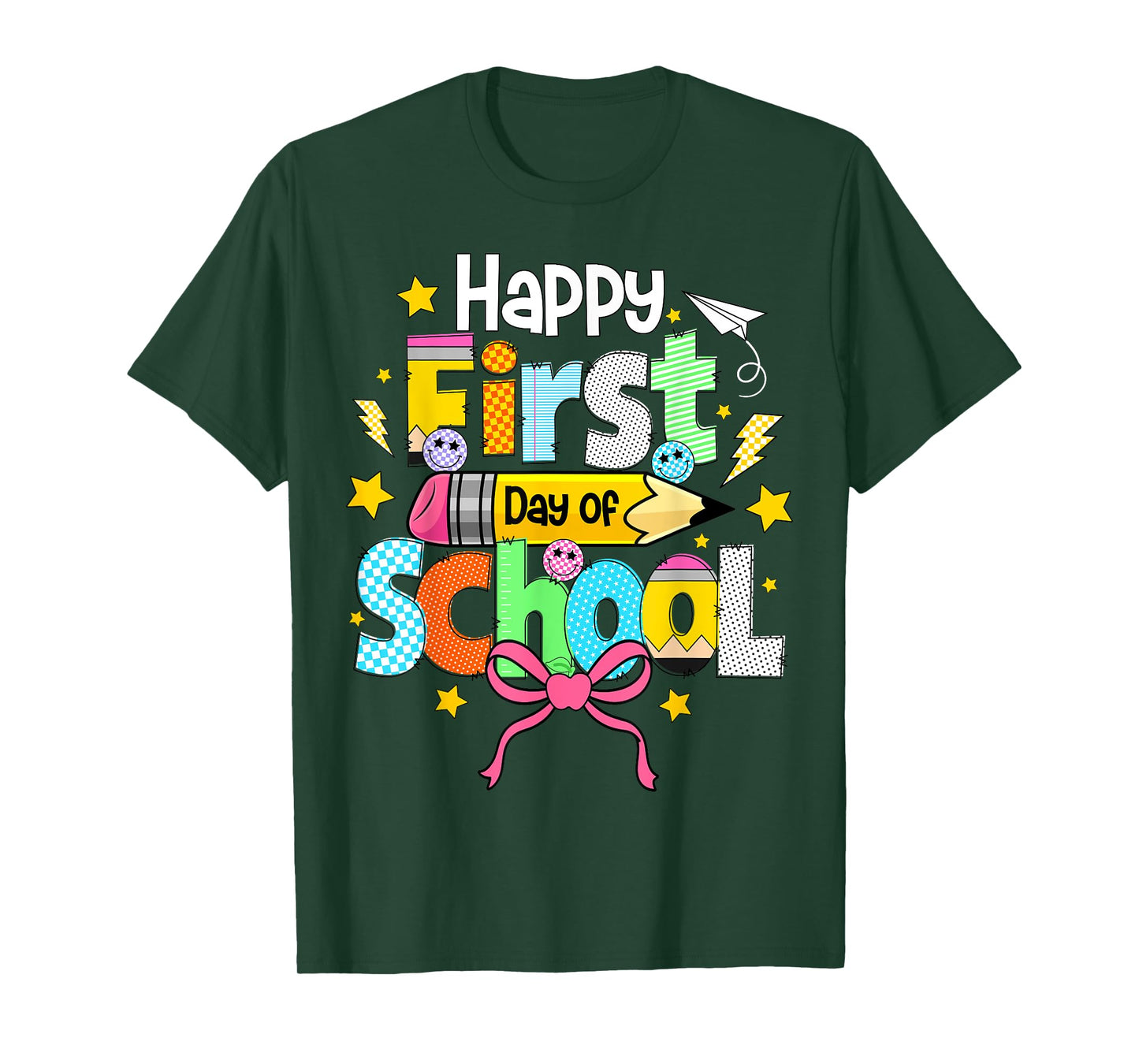 Happy First Day Of School Shirts Teacher Kids Back To School T-Shirt