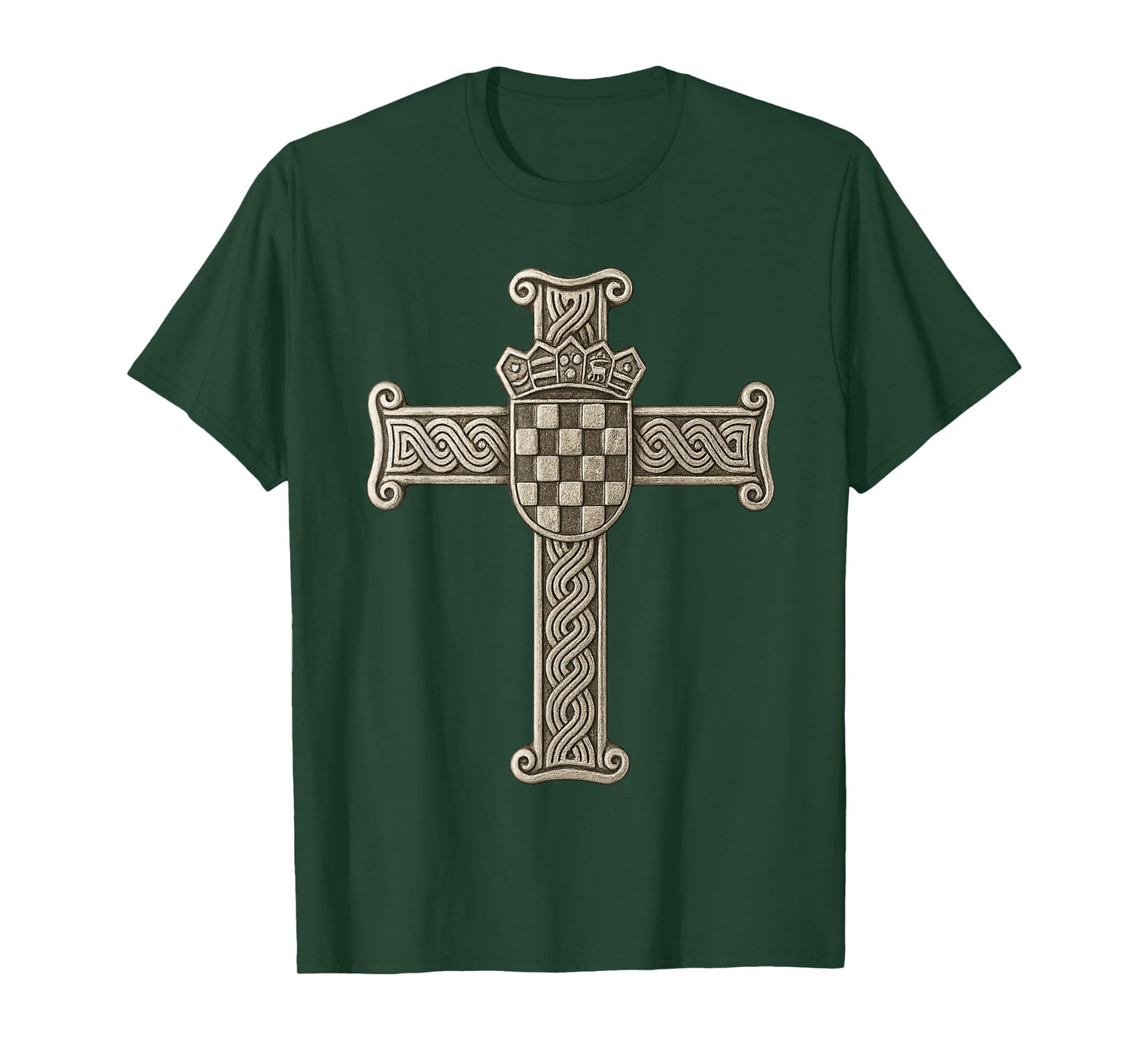 God and Croatia - Croatian cross T-Shirt