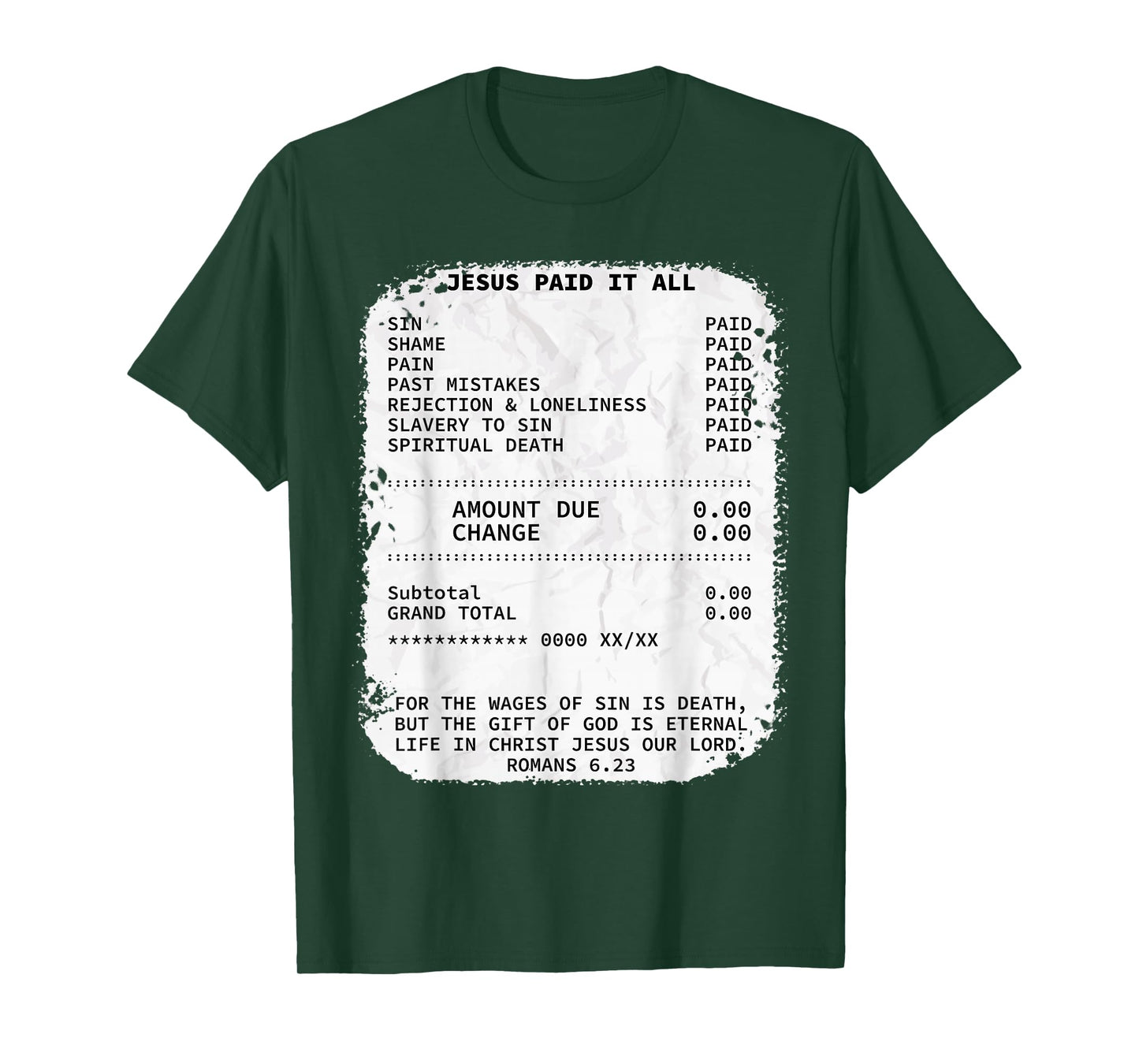 Jesus paid it all Christianity Christian Bible Religion T-Shirt