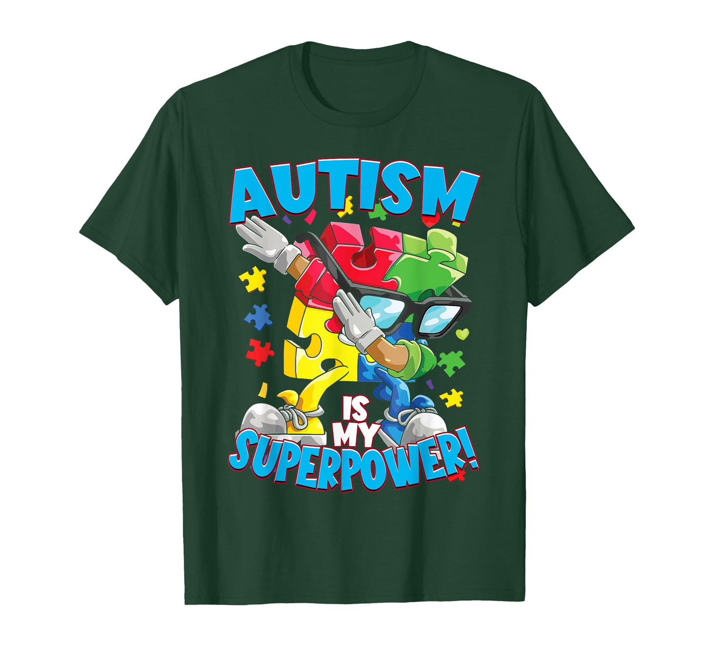Funny Puzzle Piece Autism Awareness Women Men T-Shirt