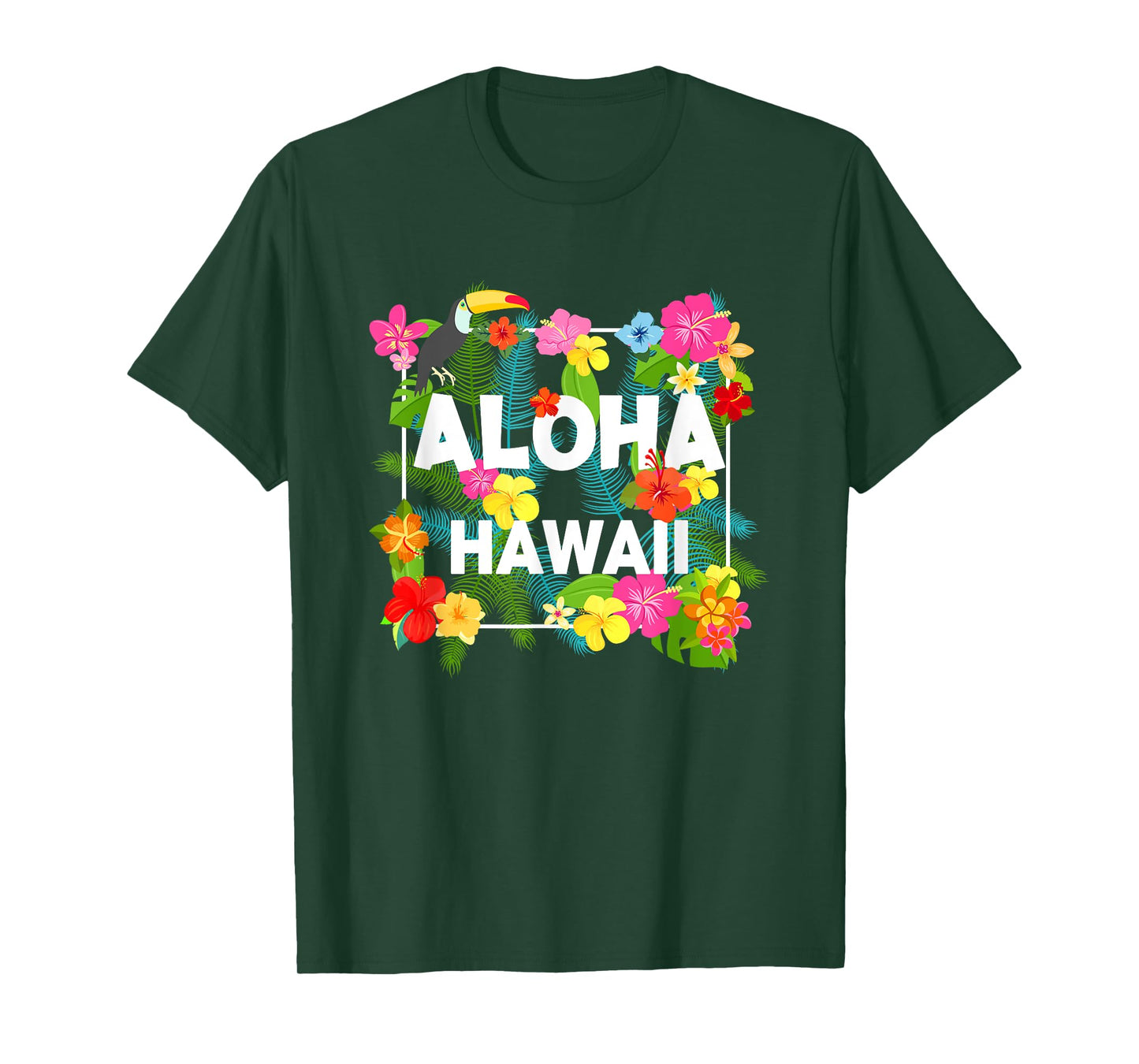 Aloha Hawaii Hibiscus Flowers Aesthetic Design For Men Women T-Shirt