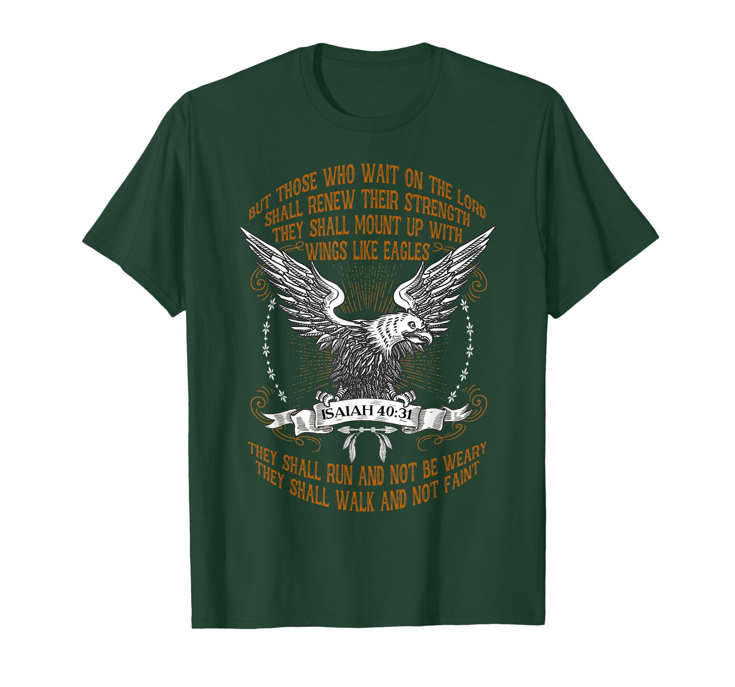 Mount Up With Wings Like Eagles Isaiah 40:31 Christian Bible T-Shirt