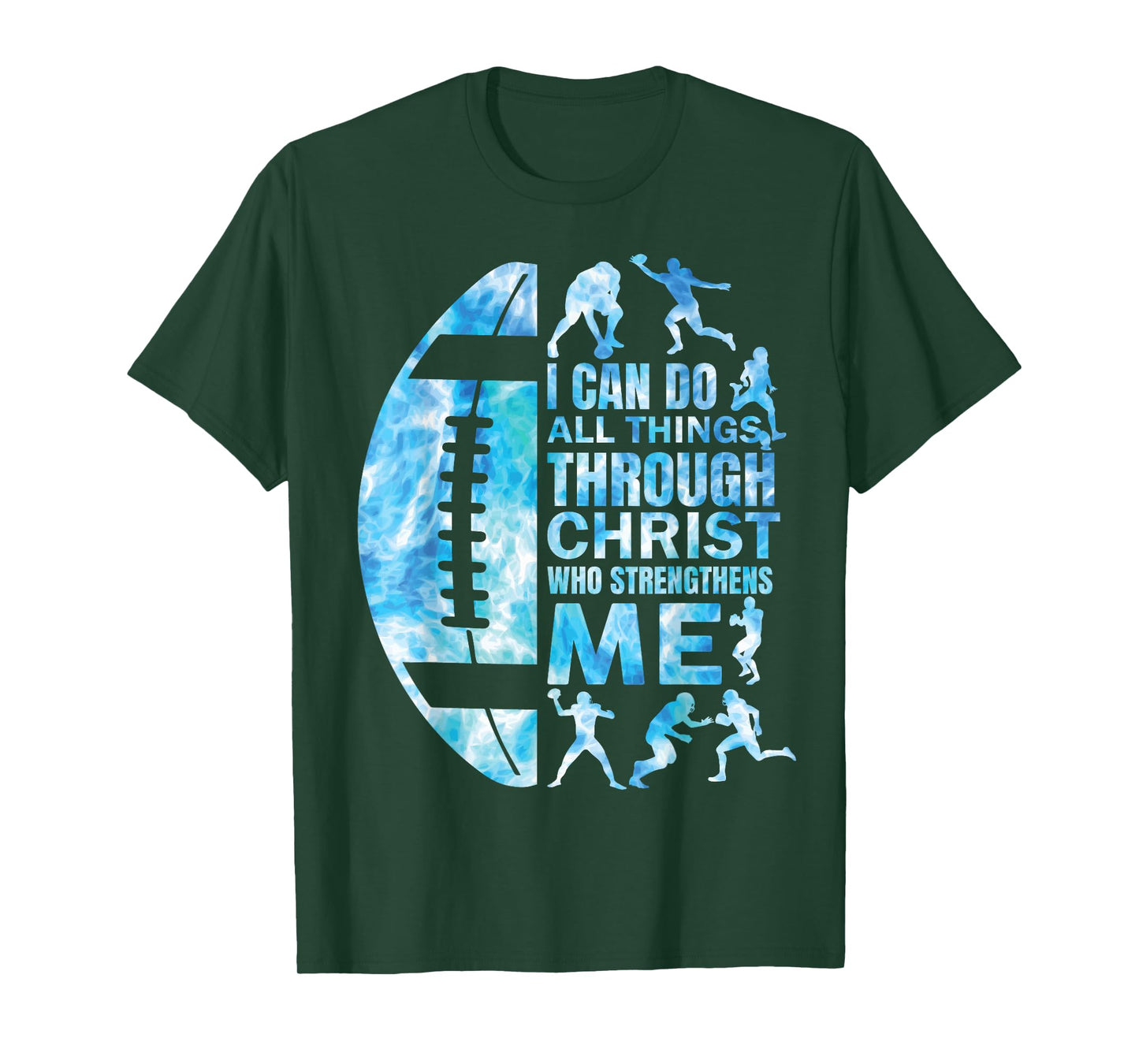 Football-Shirt Christian Women Boys Men Christ Religious T-Shirt