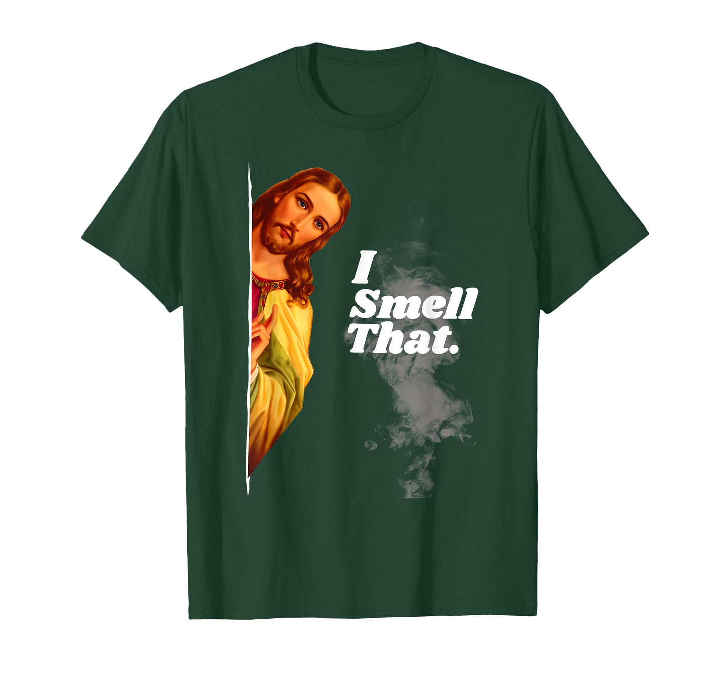 Funny Jesus I Smell That Religious Stoner Cannabis Marijuana T-Shirt