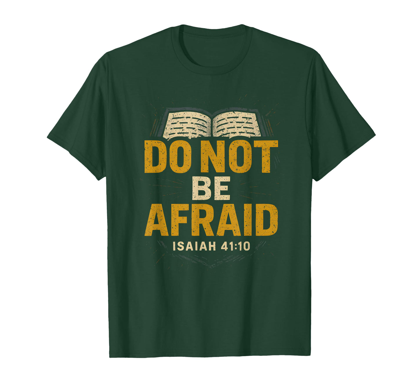 Christian Do Not Be Afraid Vintage Womens Bible Verse T-Shirt