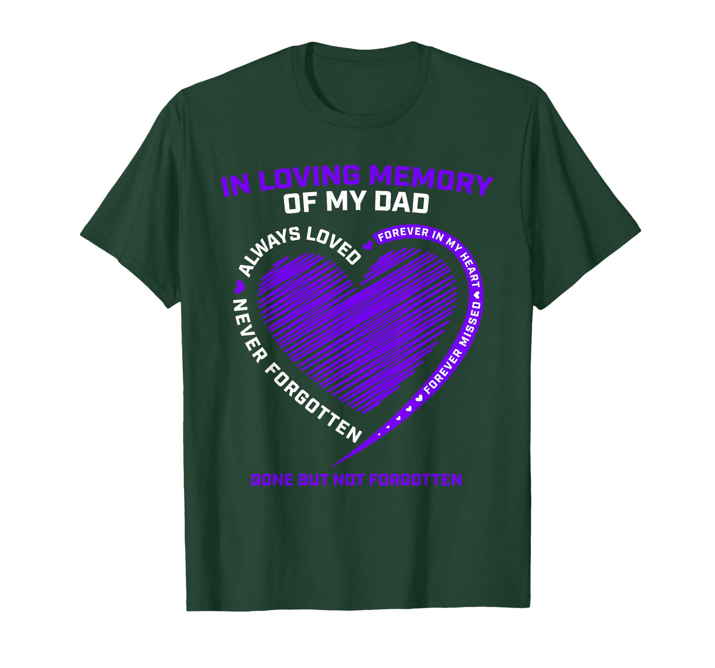 In Memory Of Dad Shirts Remembrance Heaven I Miss My Father T-Shirt