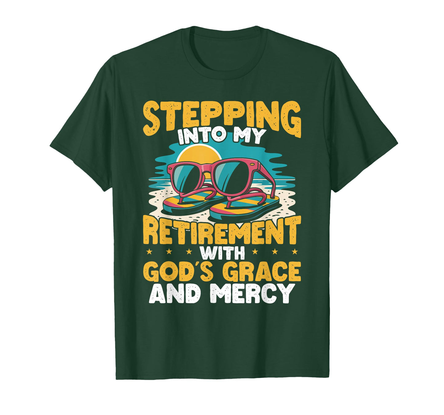 Stepping Into My Retirement With God's Grace T-Shirt
