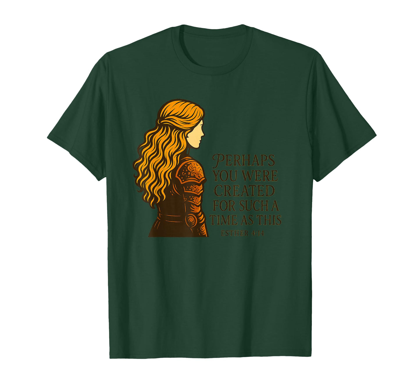 Esther 4:14 Warrior Woman Christian Bible Verse T-Shirt