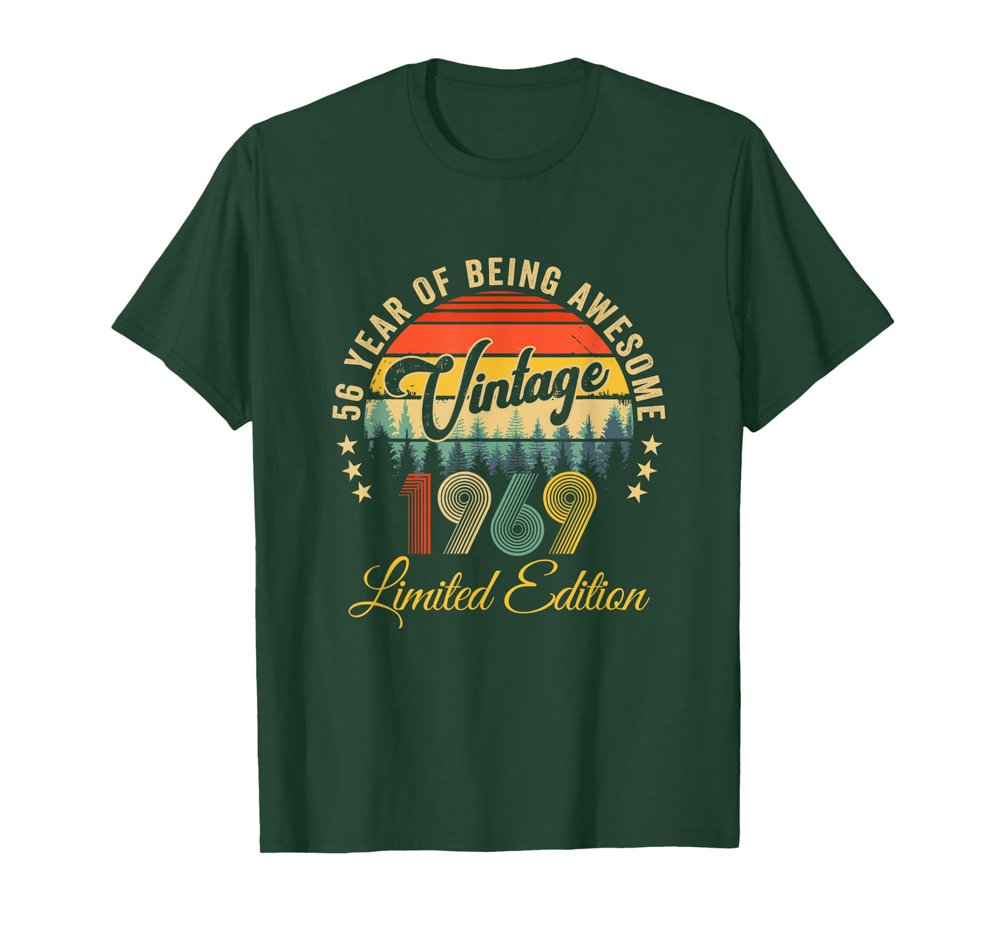 Vintage 1969 Limited Edition 56 Year Old 56Th Birthday T-Shirt