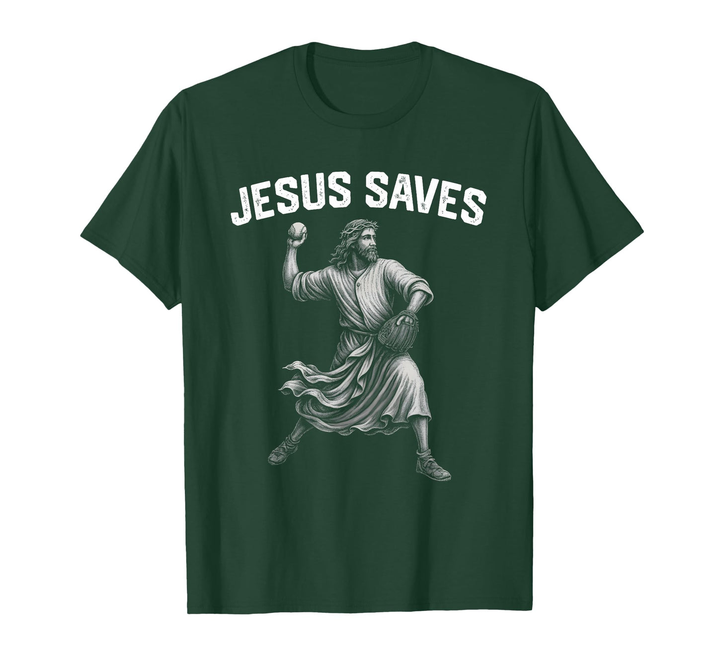 Jesus Saves Shirt Religious Christian Faith Baseball T-Shirt