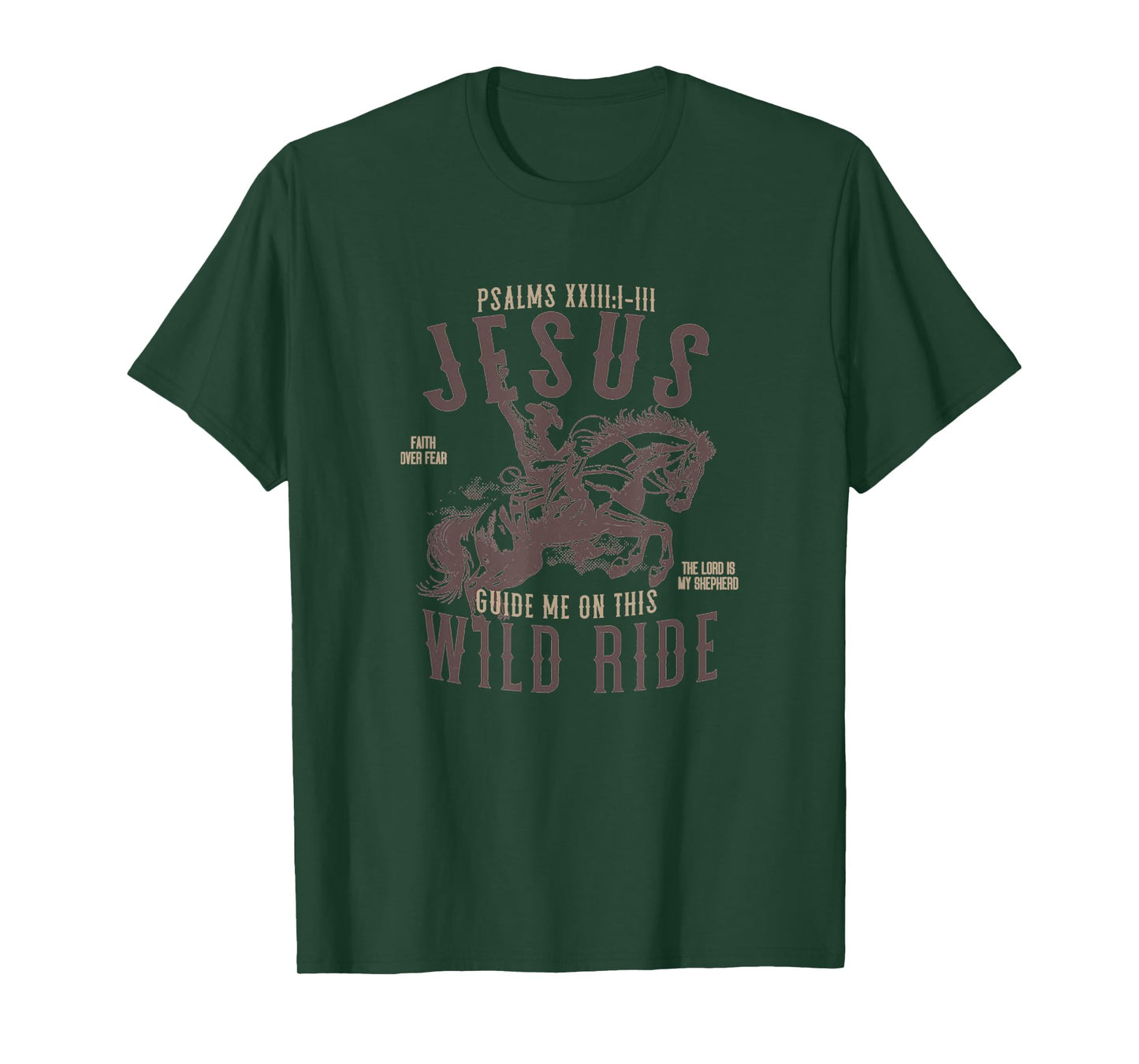 Jesus Guide Me On This Wild Ride Funny Travel Christ T-Shirt