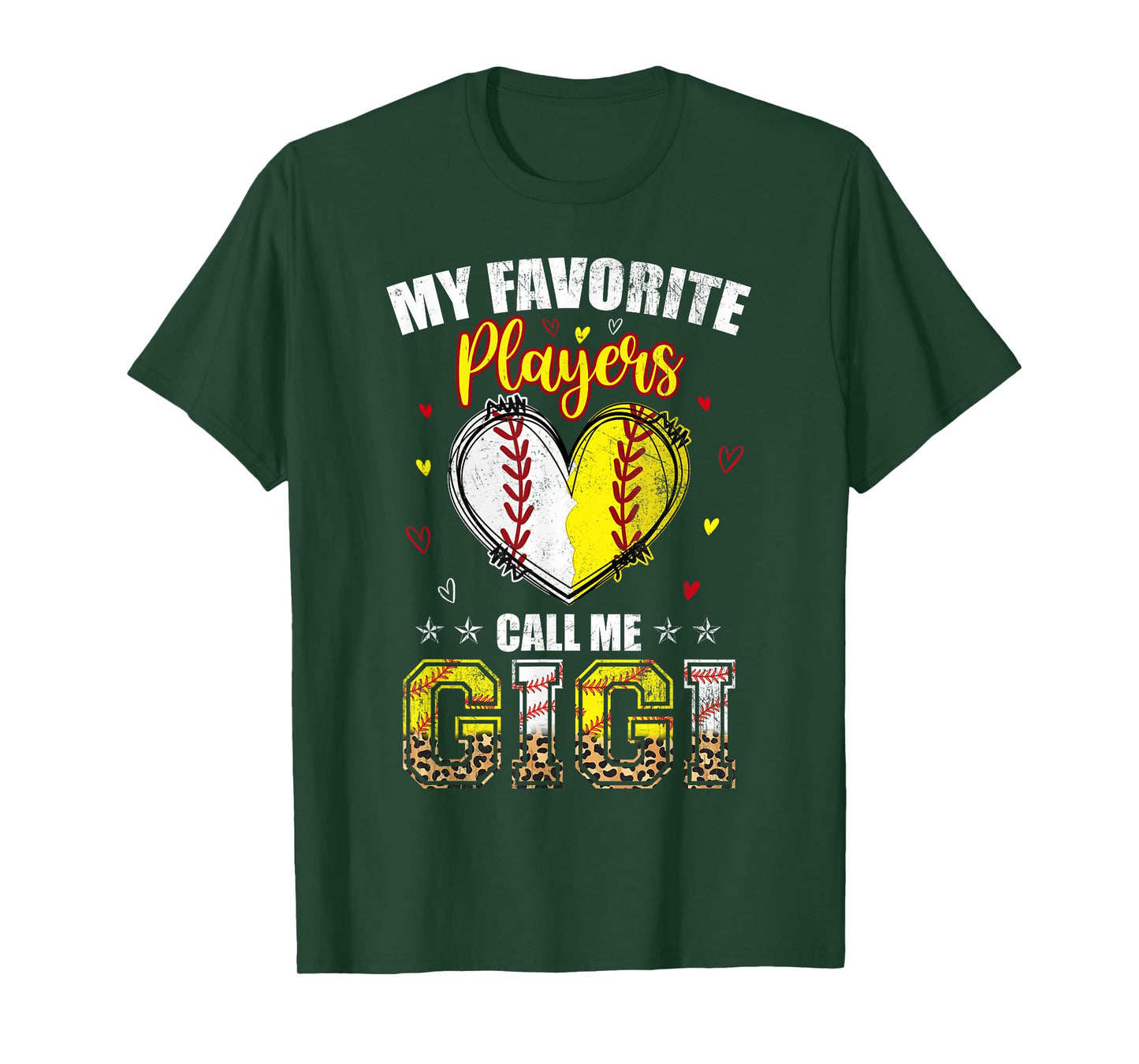 My Favorite Baseball Softball Players Call Me Gigi Women Men T-Shirt