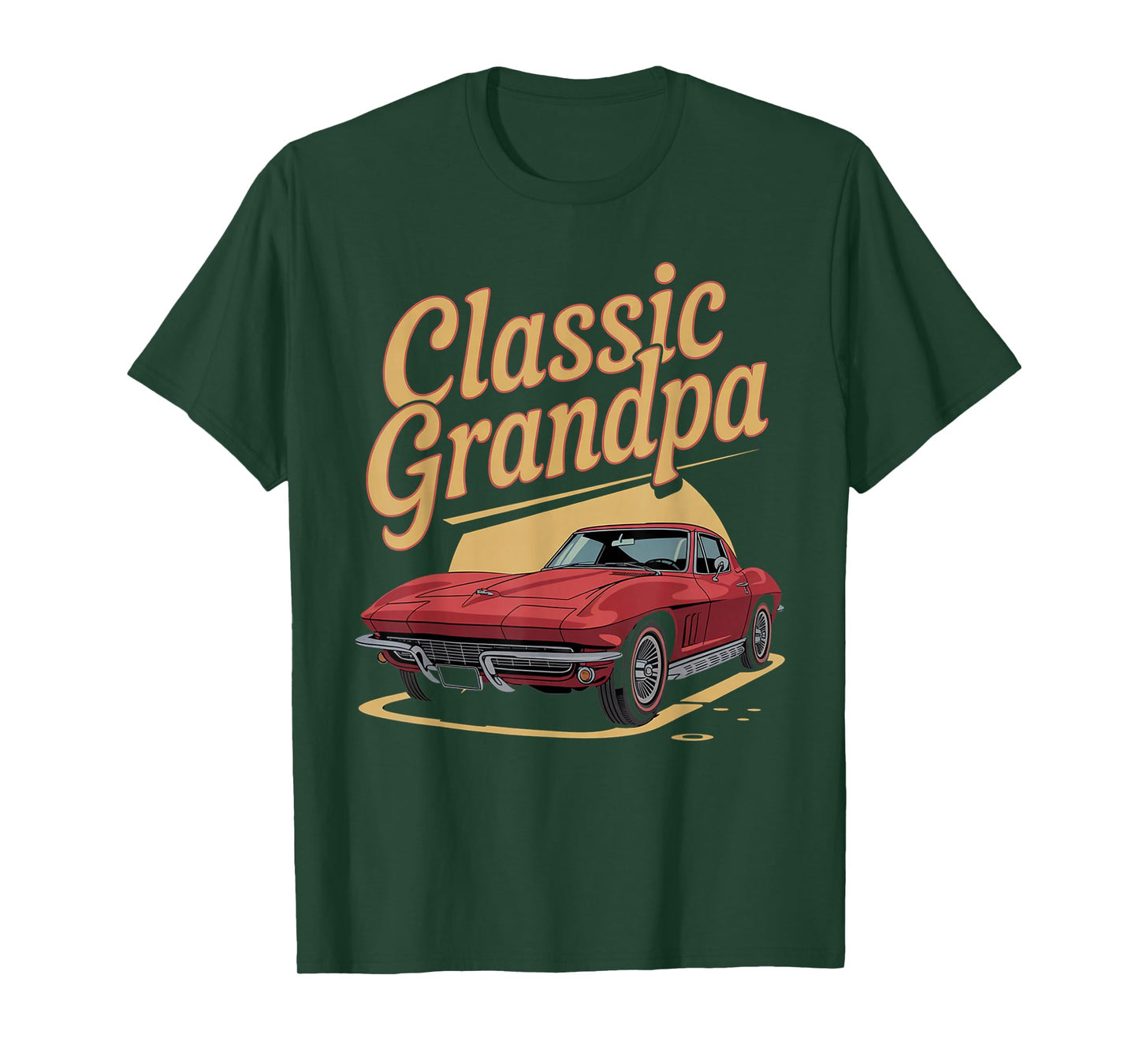 Classic Grandpa Car Enthusiast Tee Funny Retro Auto Design T-Shirt