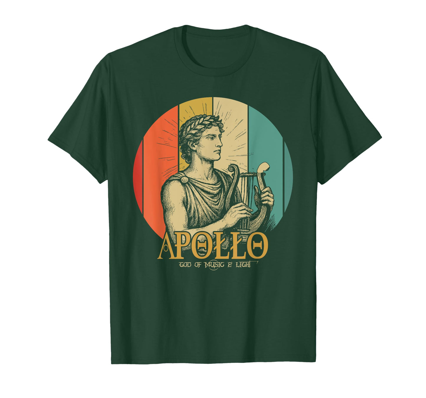 Apollo in Greek Mythology God of Music and Light T-Shirt