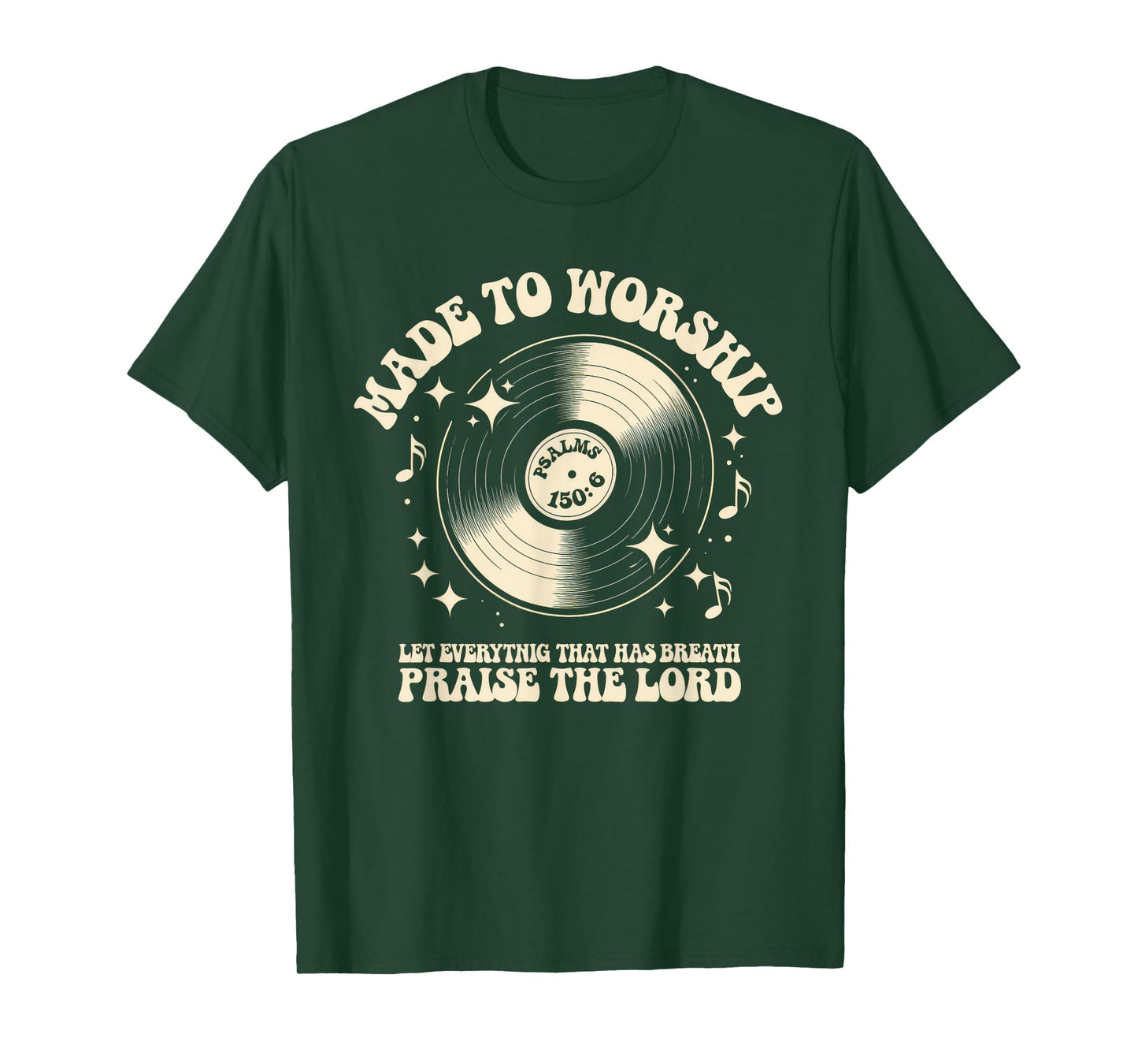 Worship Tshirt Christian Music Retro Cassette Psalms 150:6 T-Shirt