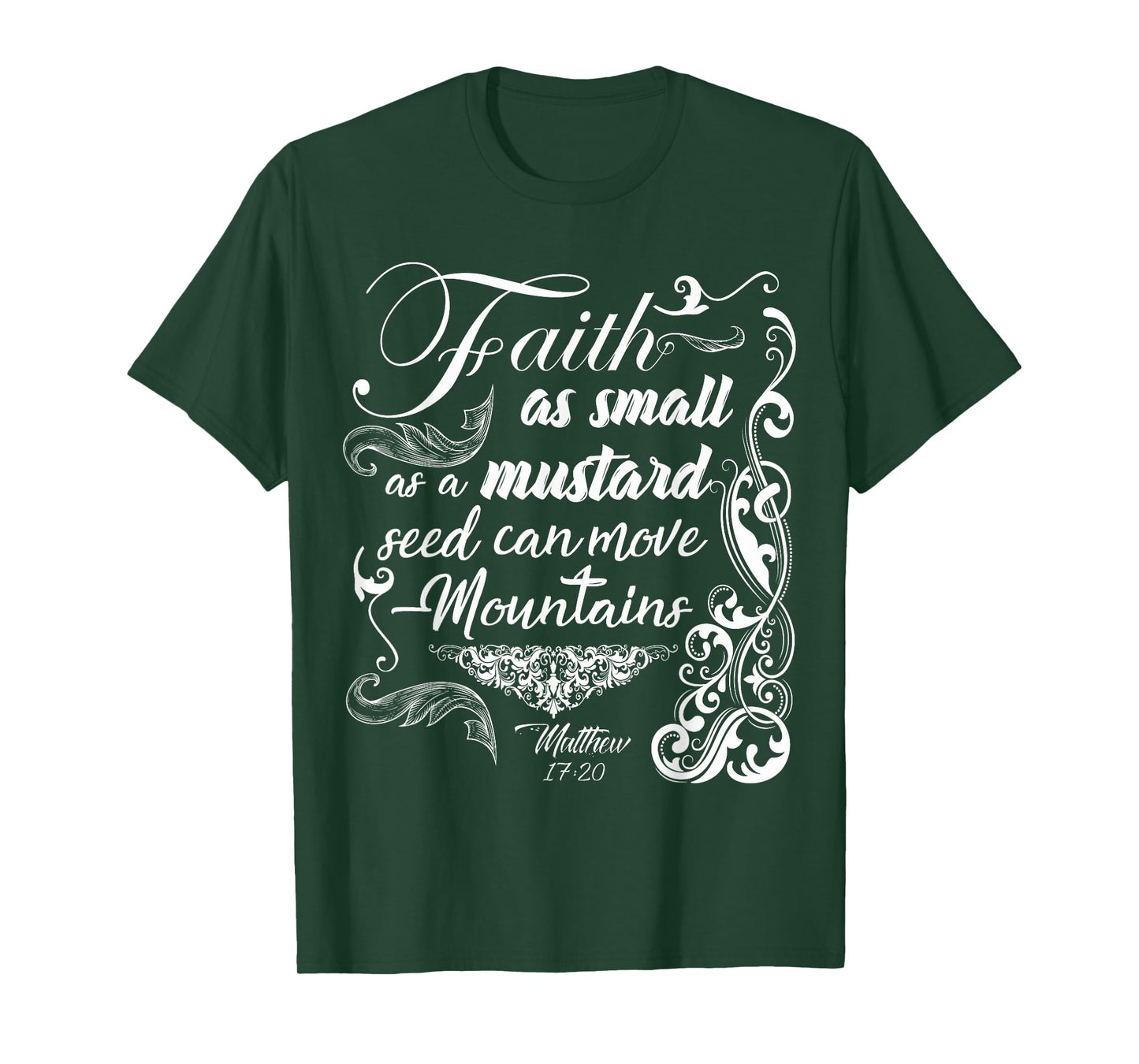 Faith Can Move Mountains Bible Verse Shirt For Women Girls T-Shirt