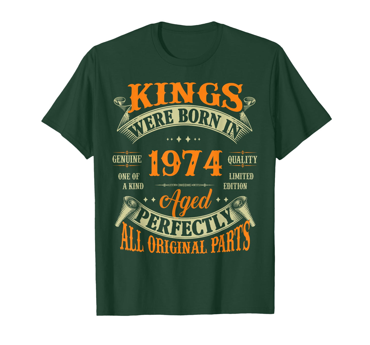 Vintage Kings Born In 1974 51st Birthday Tee 51 Years Old T-Shirt