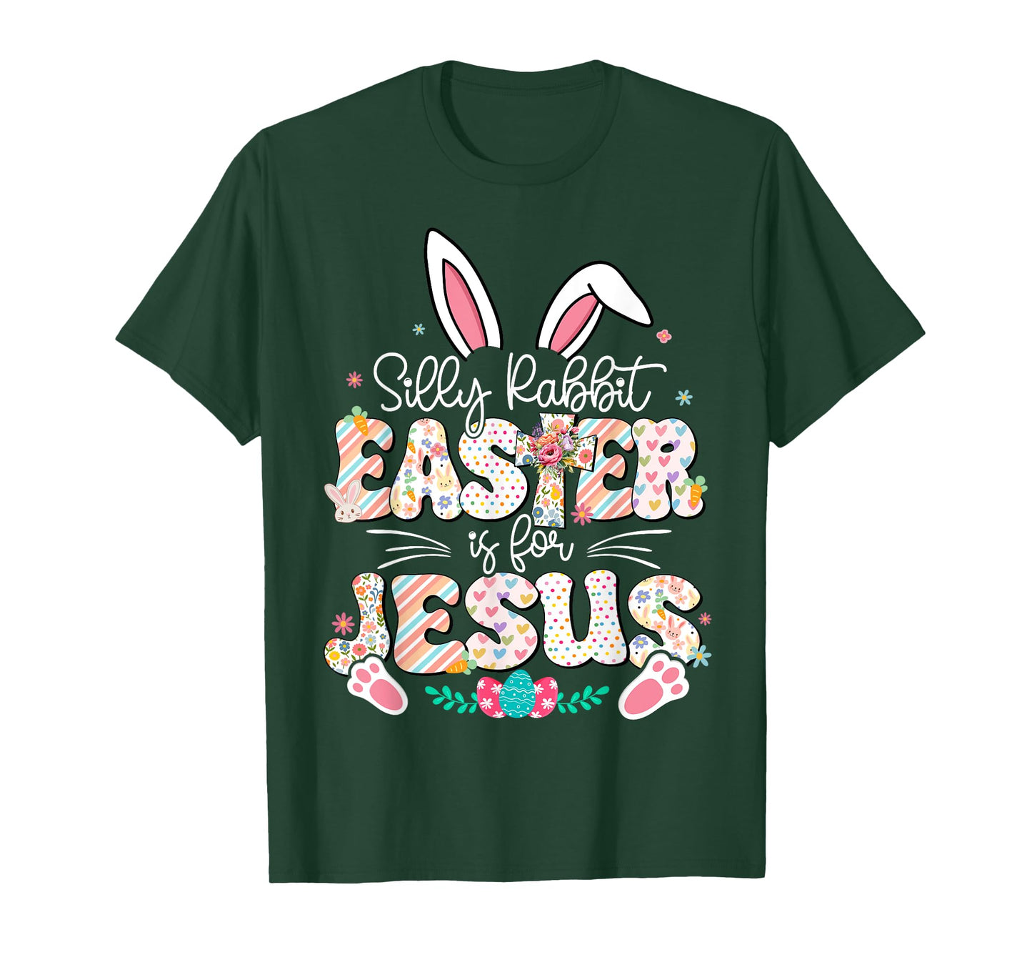 Silly Rabbit Easter Is For Jesus Religious Christian Easter T-Shirt