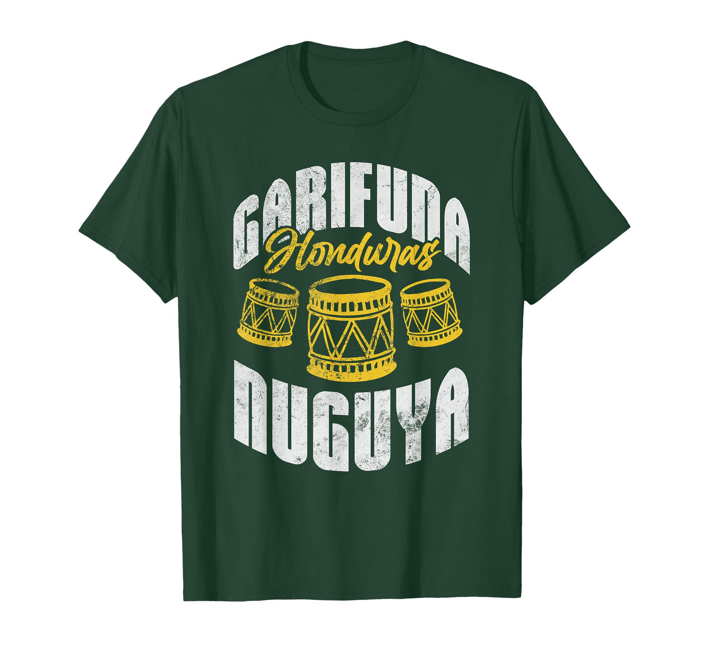Garifuna Honduras Nuguya Cultural Music Distressed T-Shirt