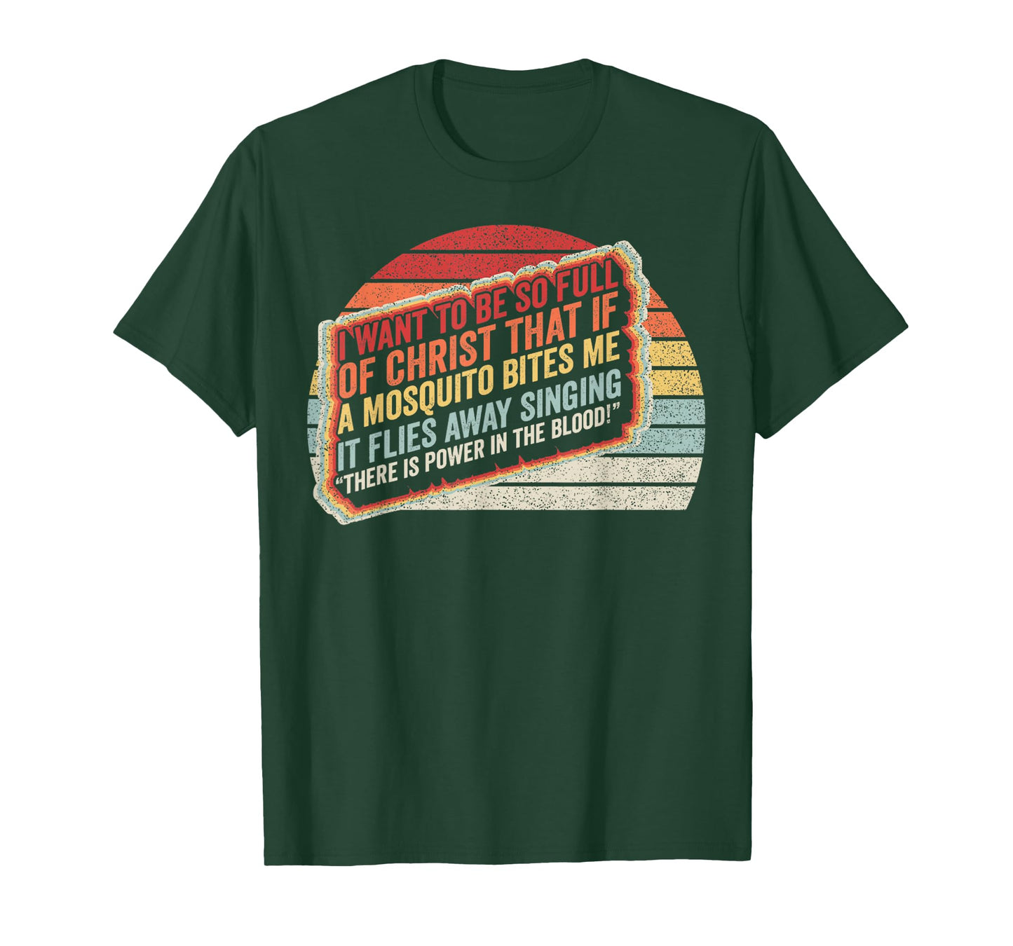 Vintage Retro Christian Mosquito Joke Funny Deluxe T-Shirt