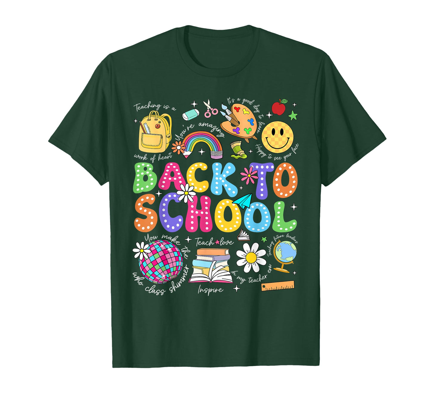 Inspiring Quotes Back To School Teacher Boy Girl First Day T-Shirt