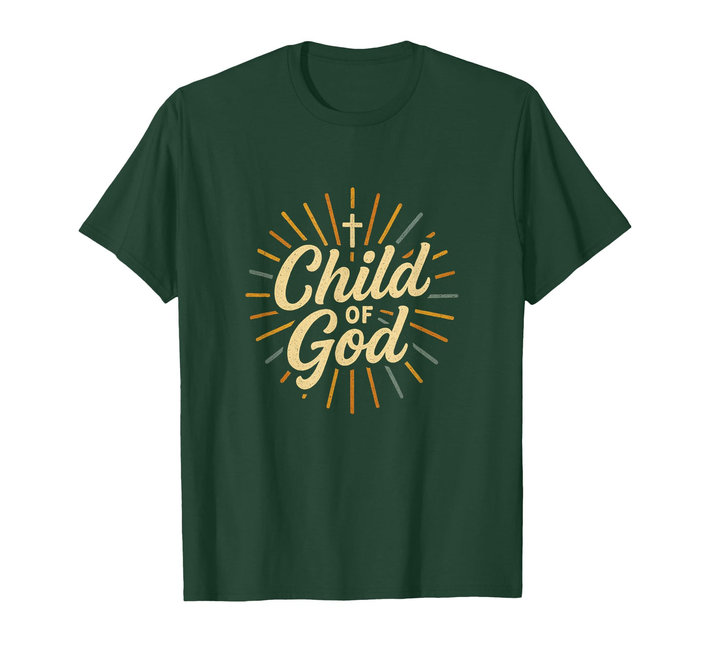 Child of God Christian Cross Faith Inspired Graphic T-Shirt