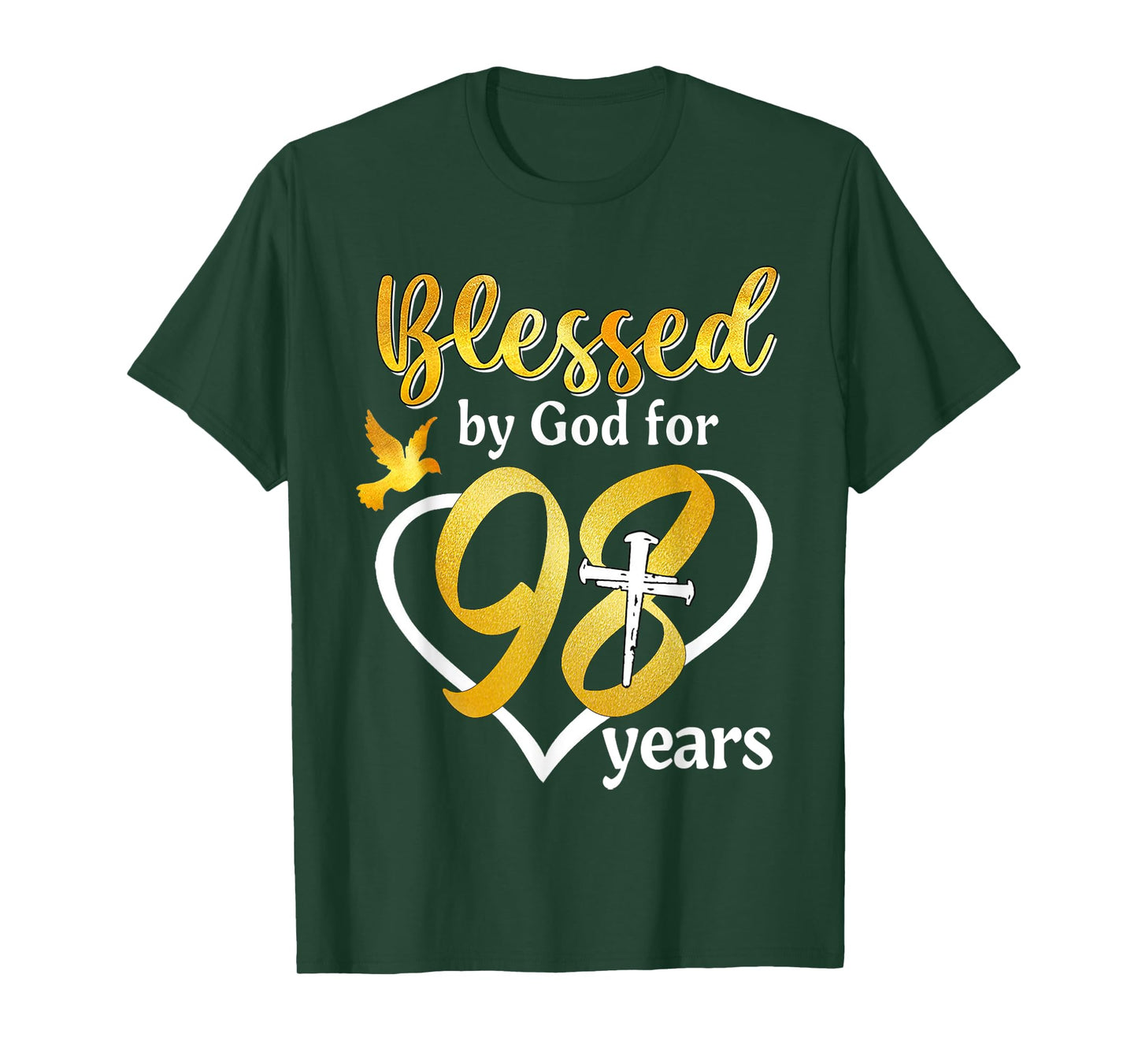 Blessed By God For 98 Years Old 98th Birthday Party Women T-Shirt
