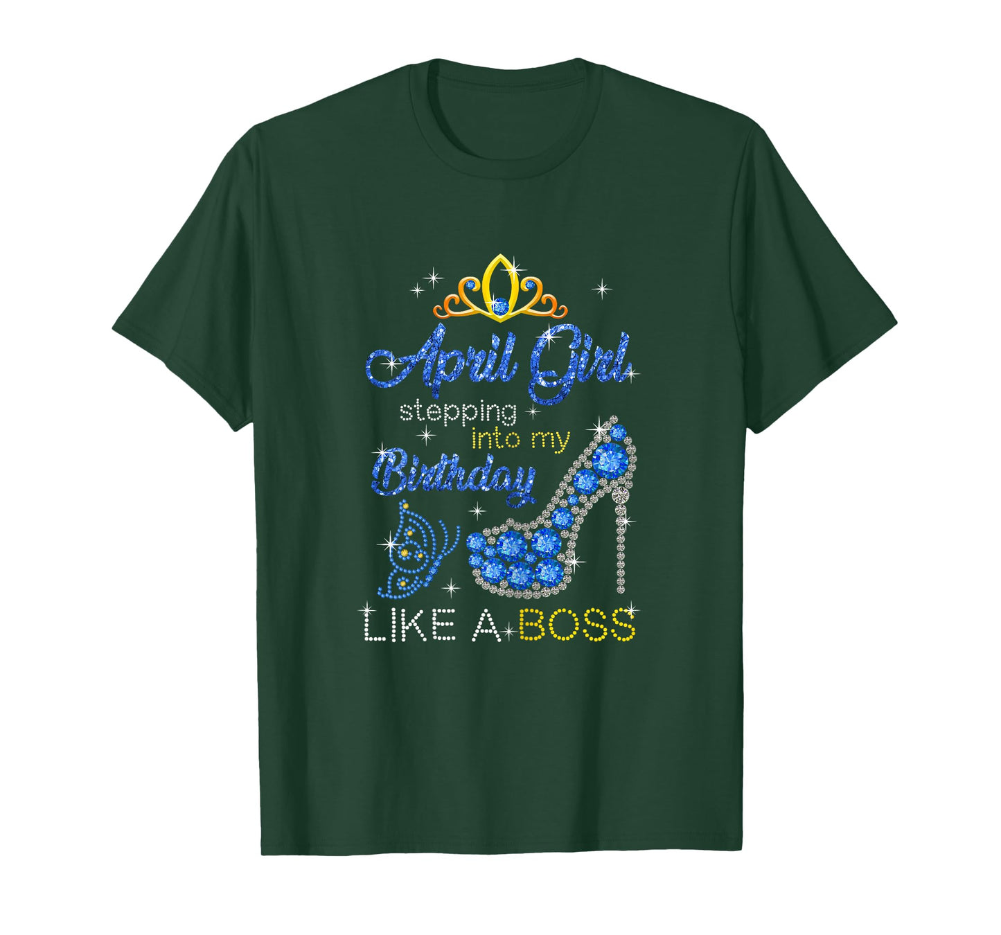 April Girl Stepping Into My Birthday Gift for Aries Womens T-Shirt