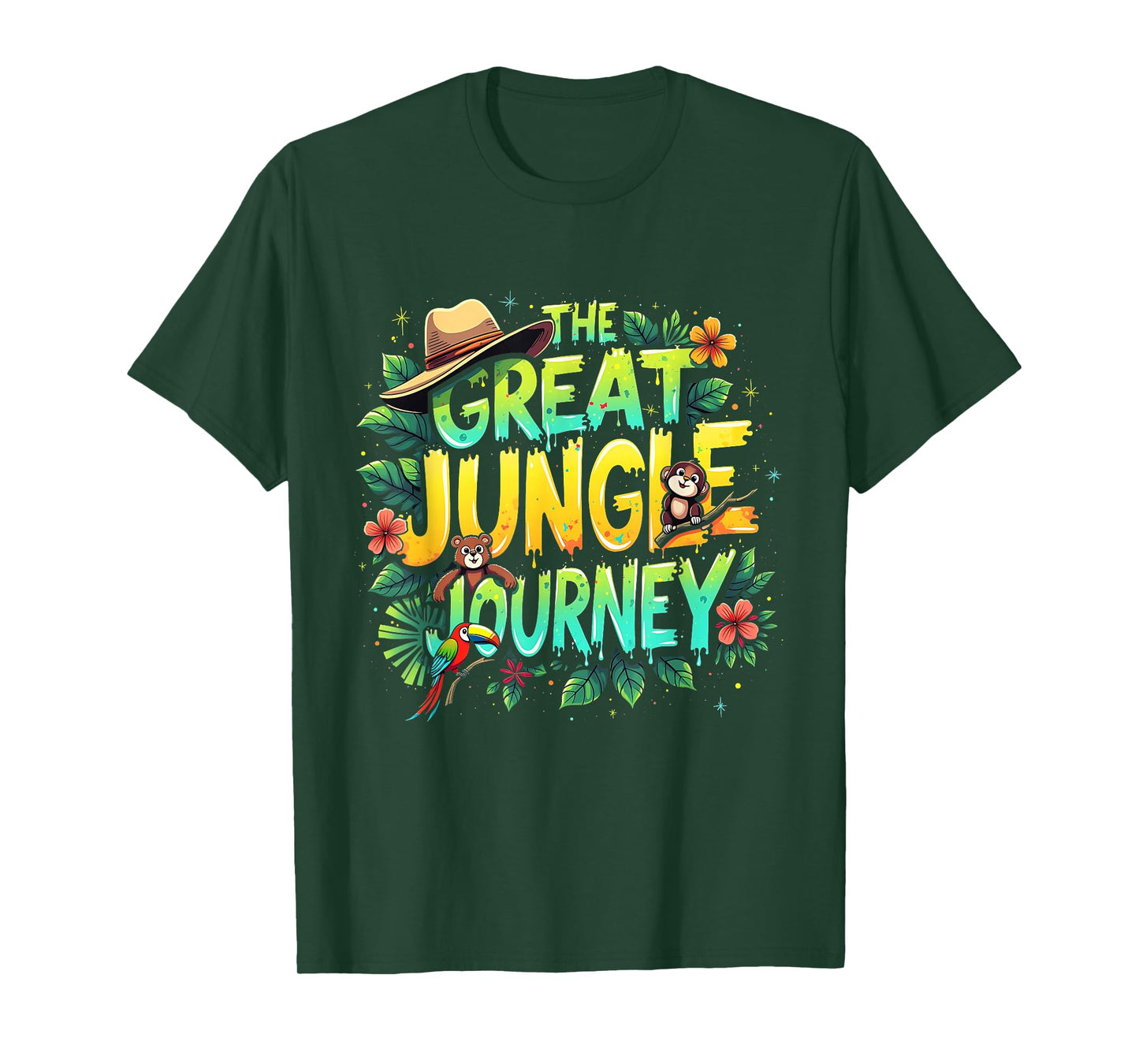 Retro The Great Jungle Journey Adventure Theme VBS Apparel T-Shirt